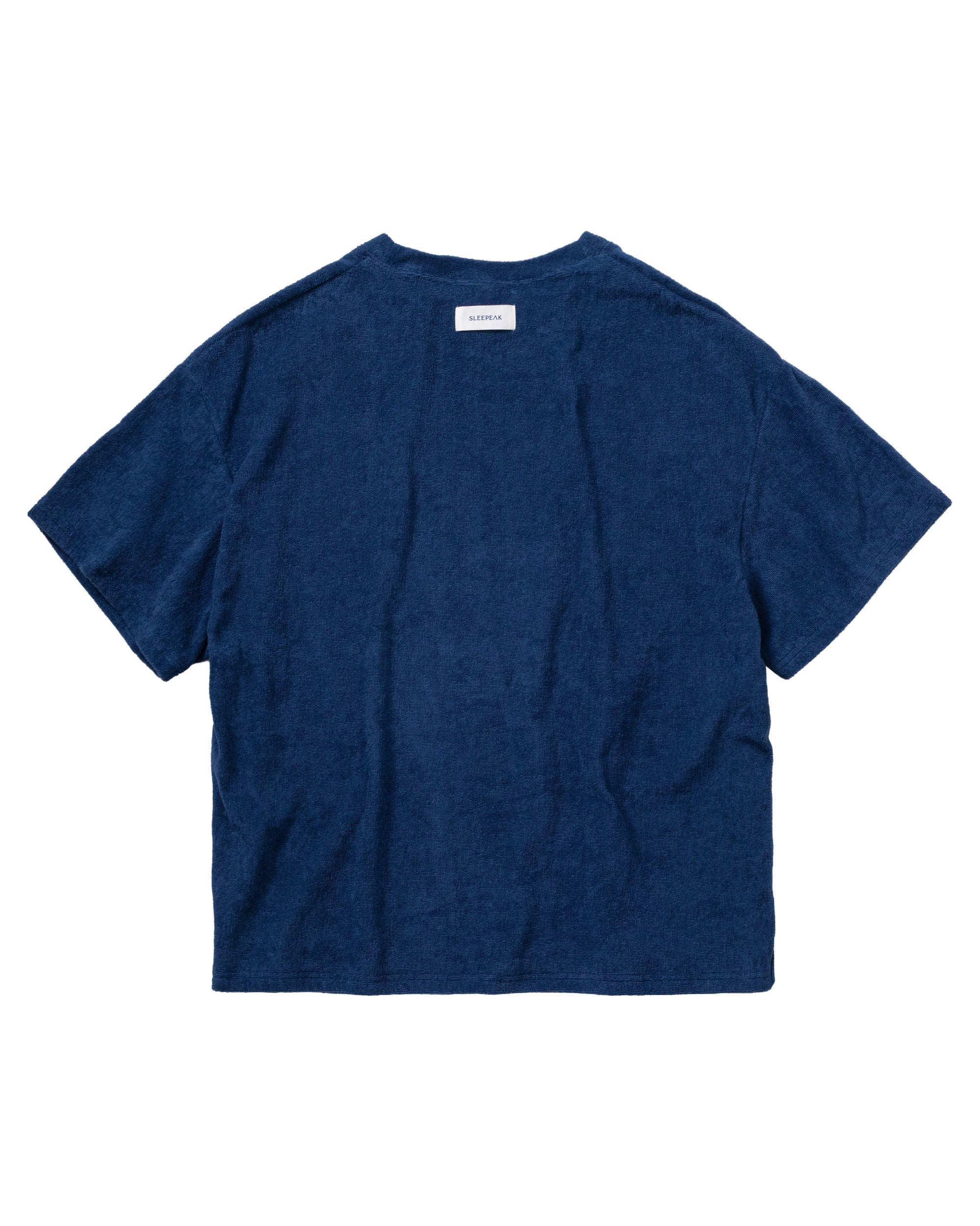 Imabari Towel Short-Sleeve Pullover Prussian Blue