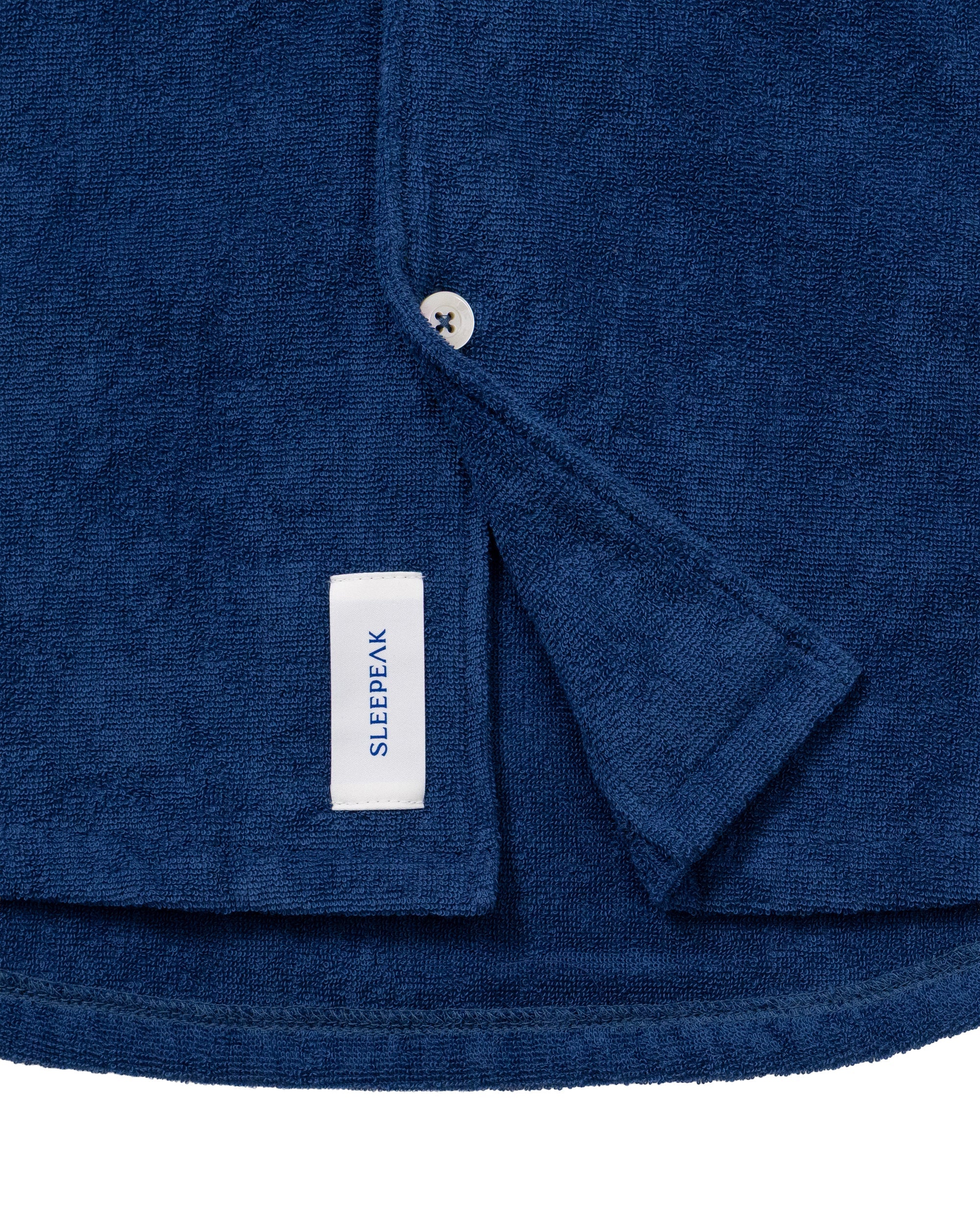 Imabari Towel Short-Sleeve Shirt Prussian Blue