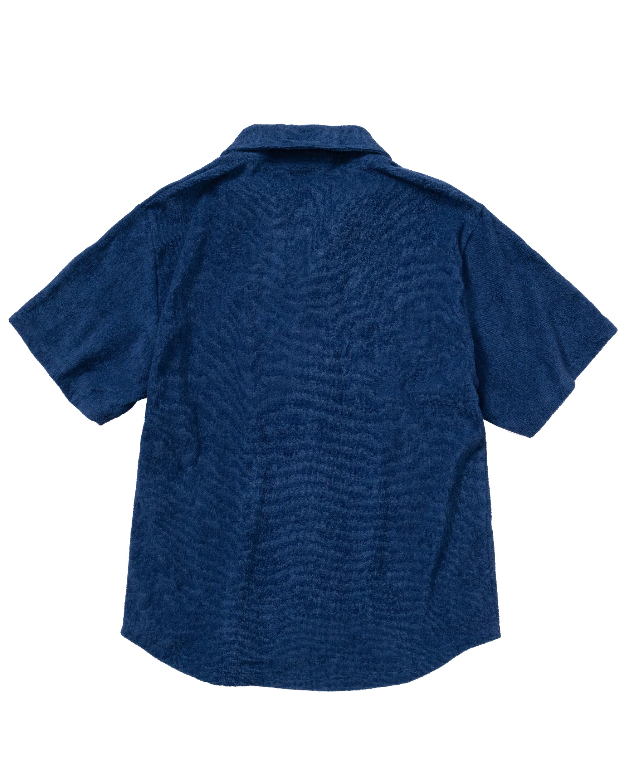 Imabari Towel Short-Sleeve Shirt Prussian Blue