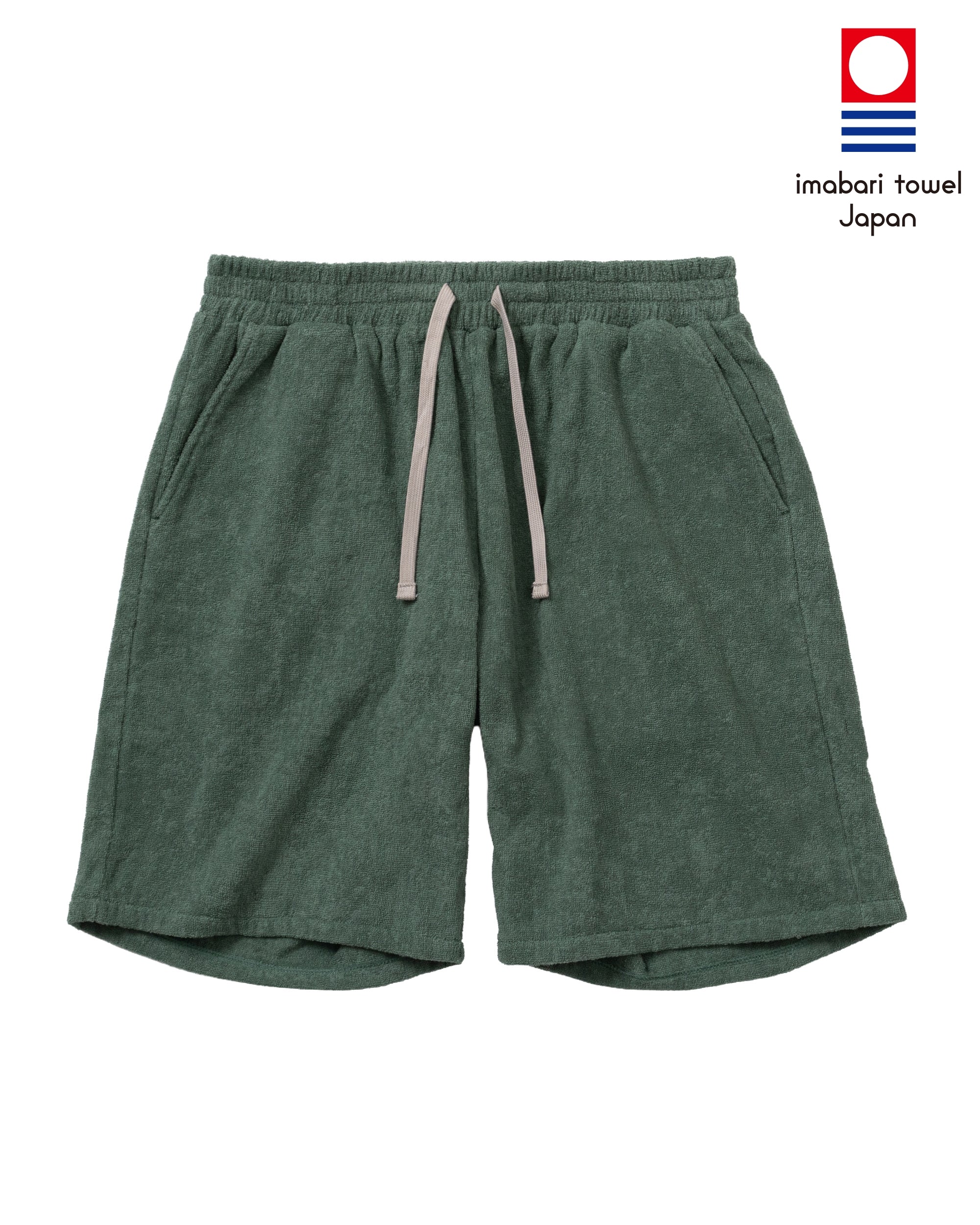 Imabari Towel Shorts Ivy Green