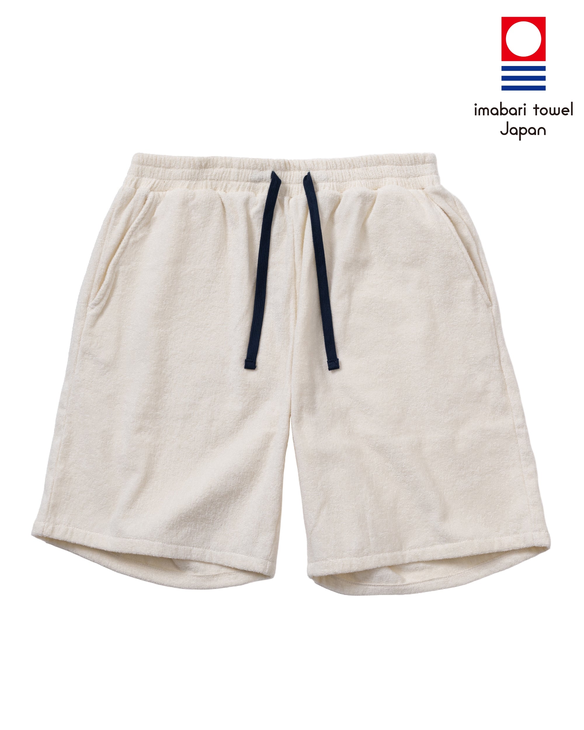 Imabari Towel Shorts Pearl White