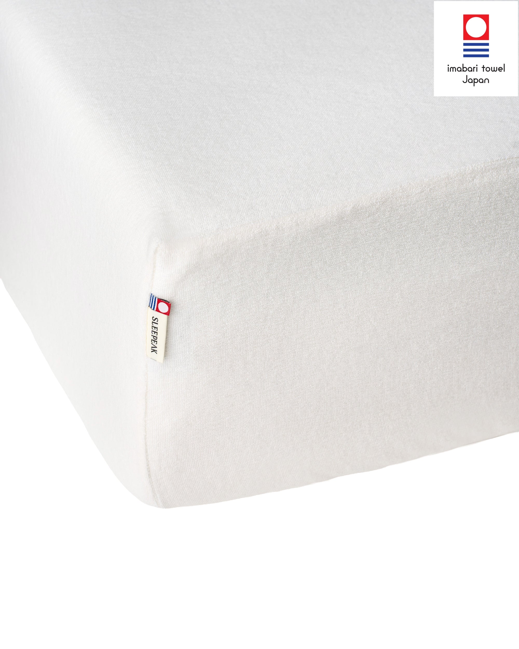Imabari Towel Fitted Sheet Ivory