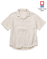 Imabari Towel Short-Sleeve Shirt Pearl White