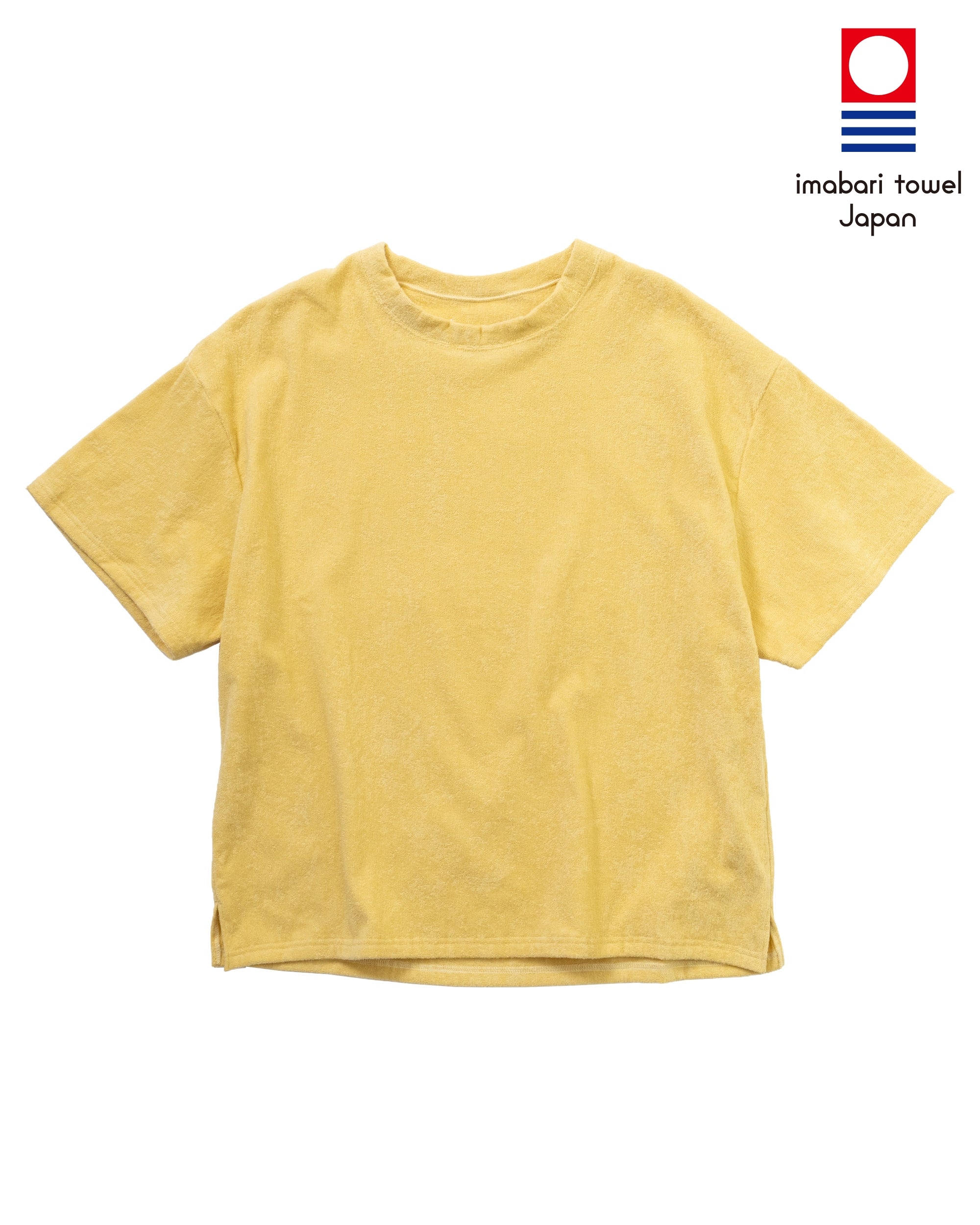 Imabari Towel Short-Sleeve Pullover Honey Yellow