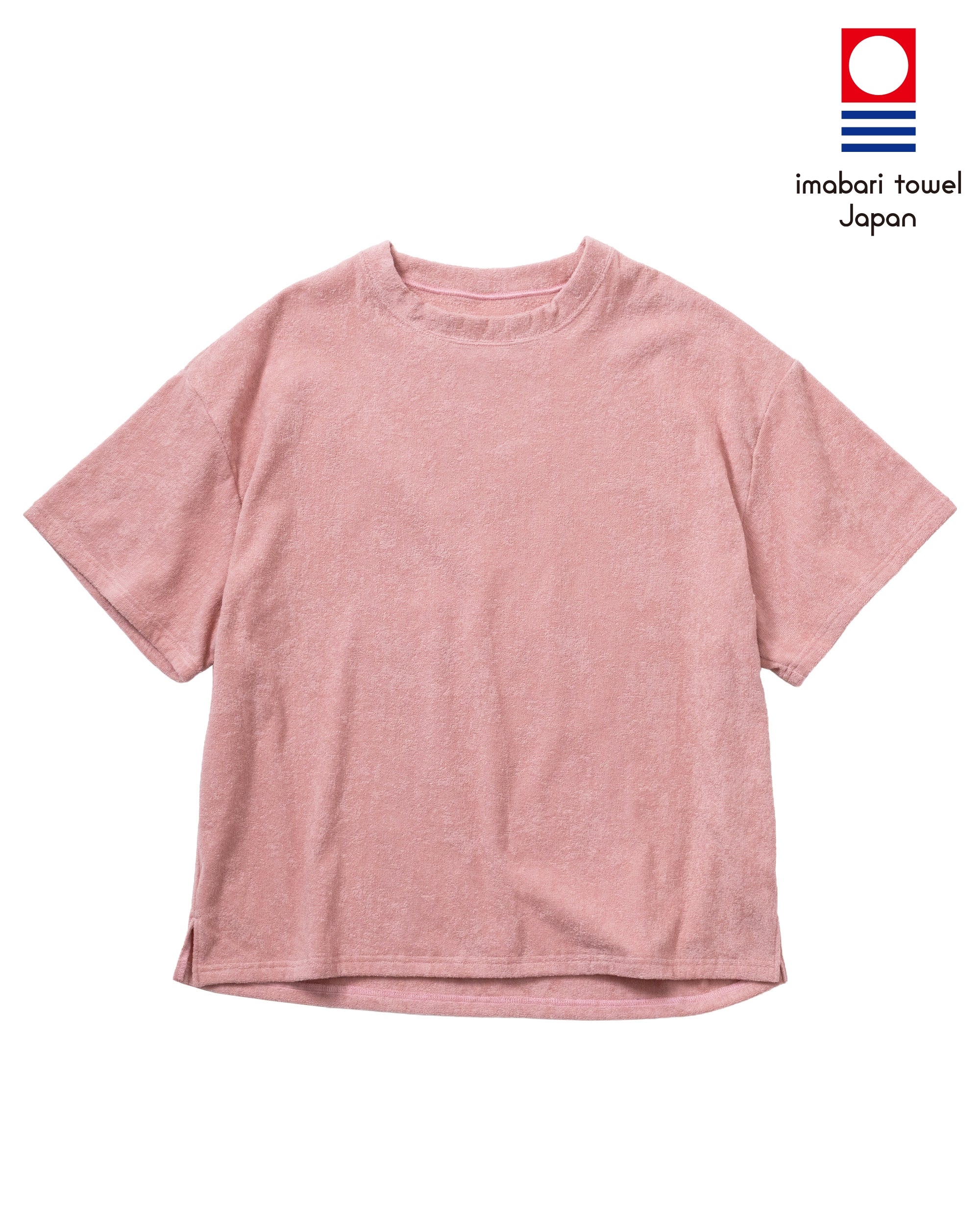 Imabari Towel Short-Sleeve Pullover Flamingo Pink