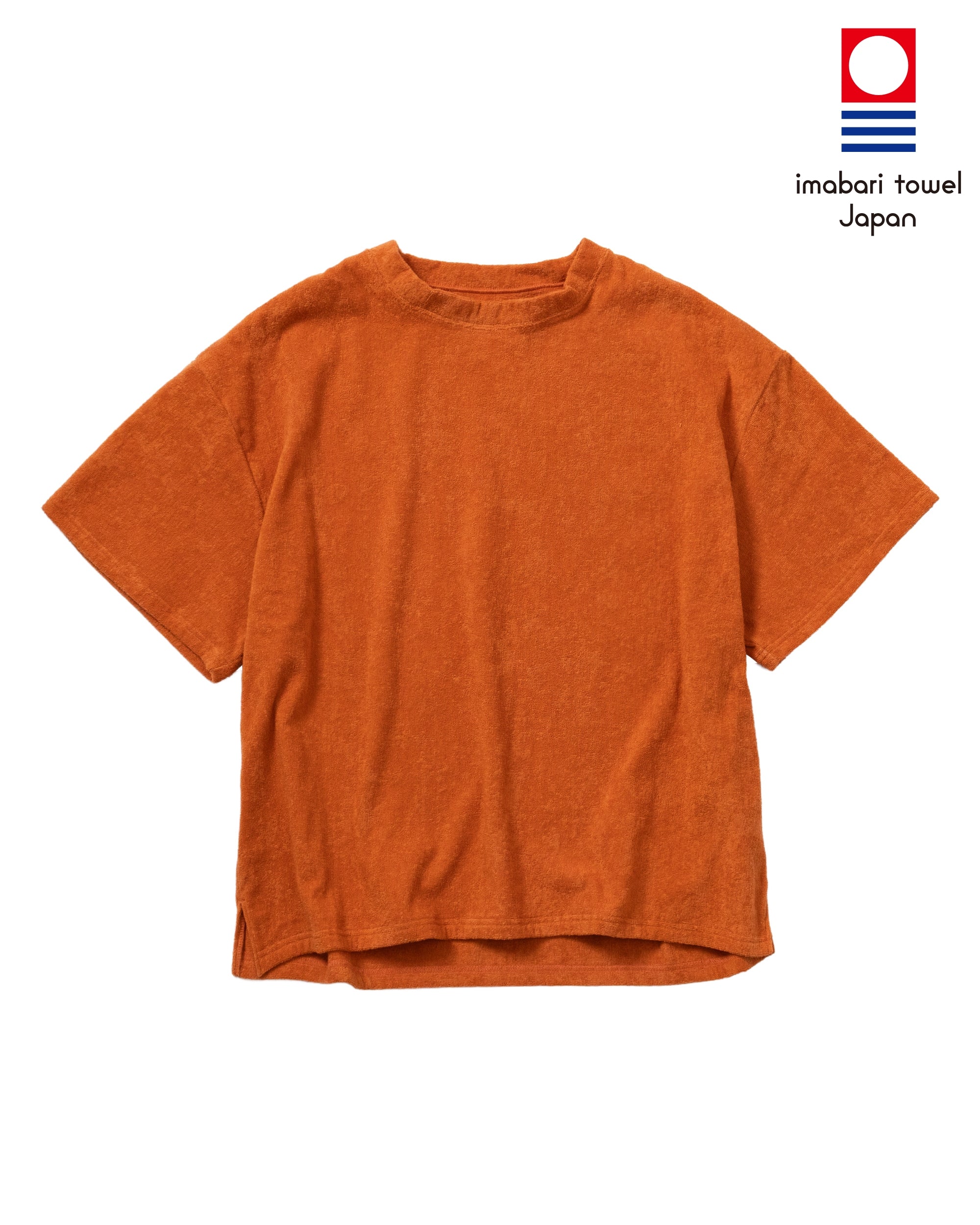 Imabari Towel Short-Sleeve Pullover Sedona Orange