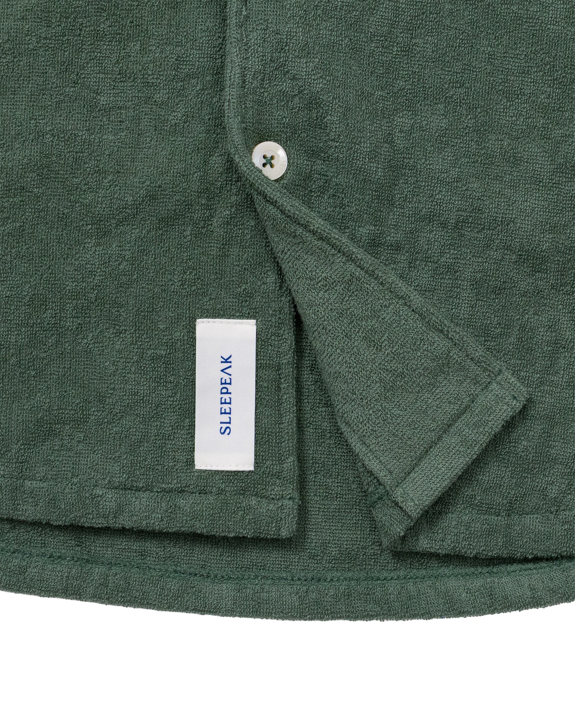 Imabari Towel Short-Sleeve Shirt Ivy Green