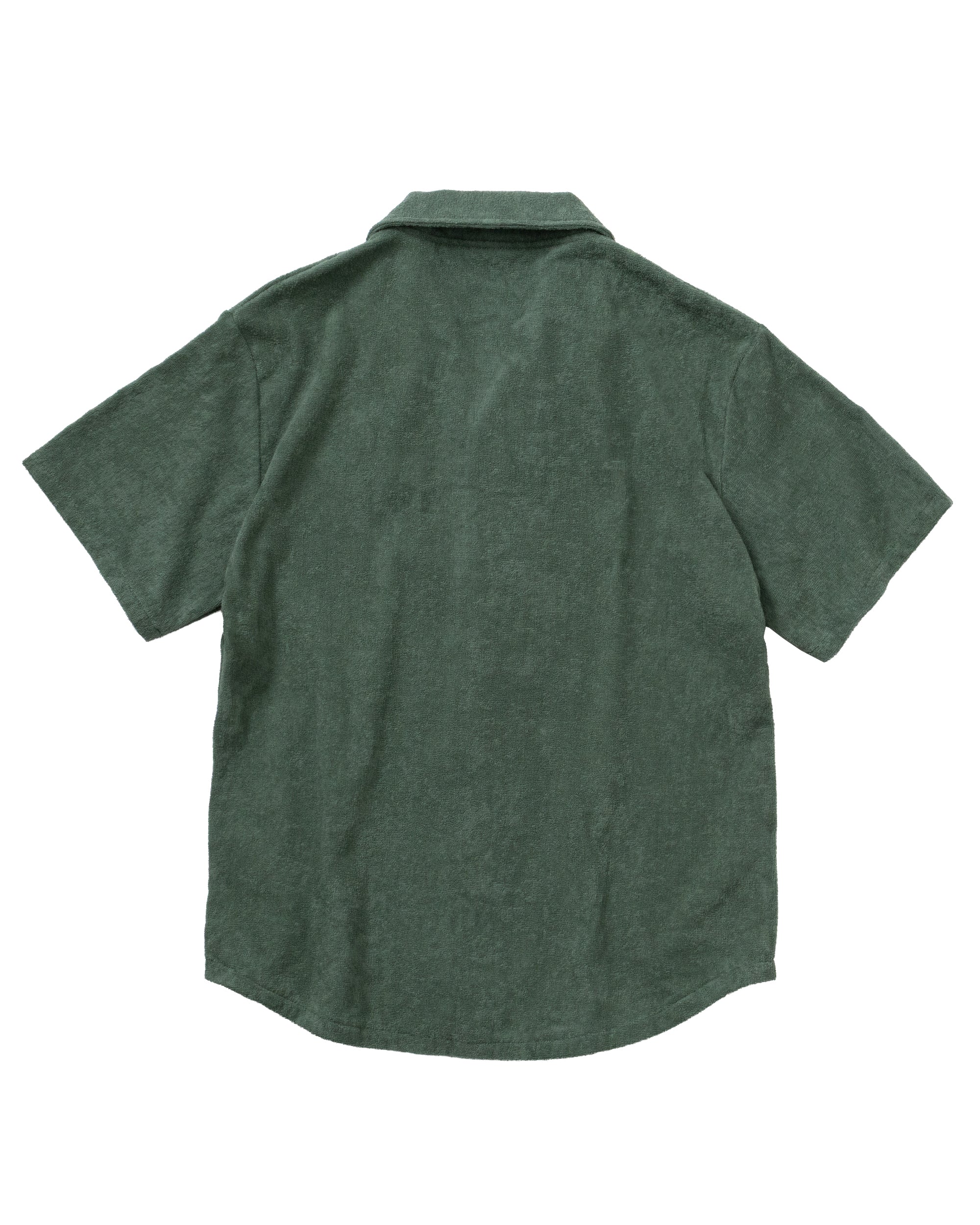 Imabari Towel Short-Sleeve Shirt Ivy Green