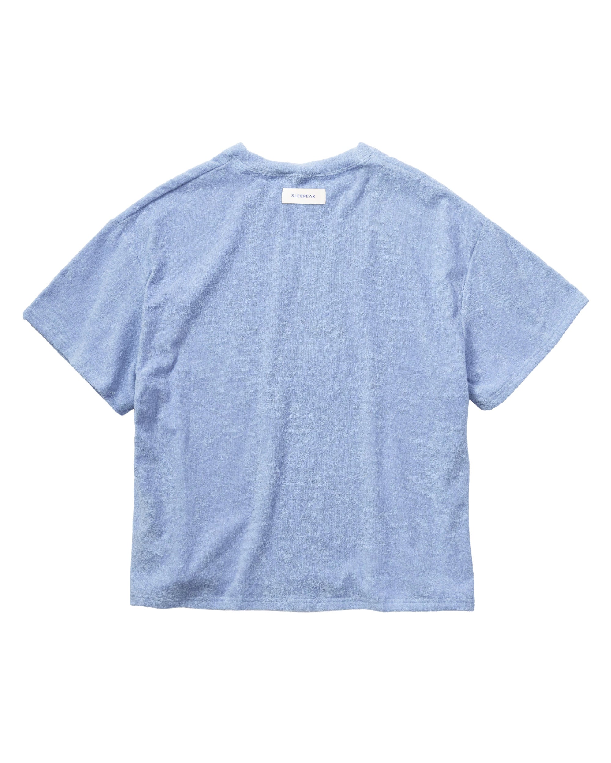 Imabari Towel Short-Sleeve Pullover Celeste Blue