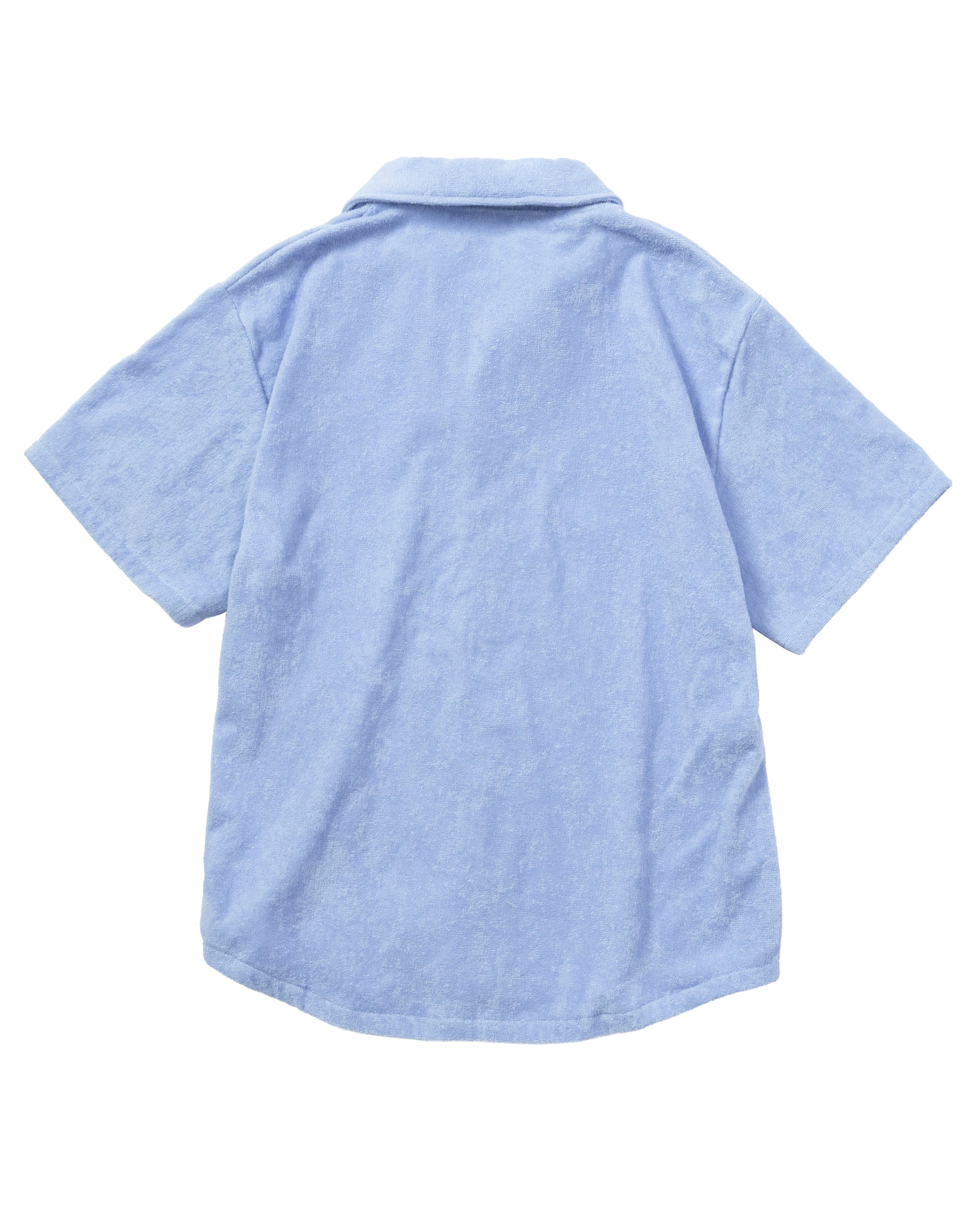 Imabari Towel Short-Sleeve Shirt Celeste Blue