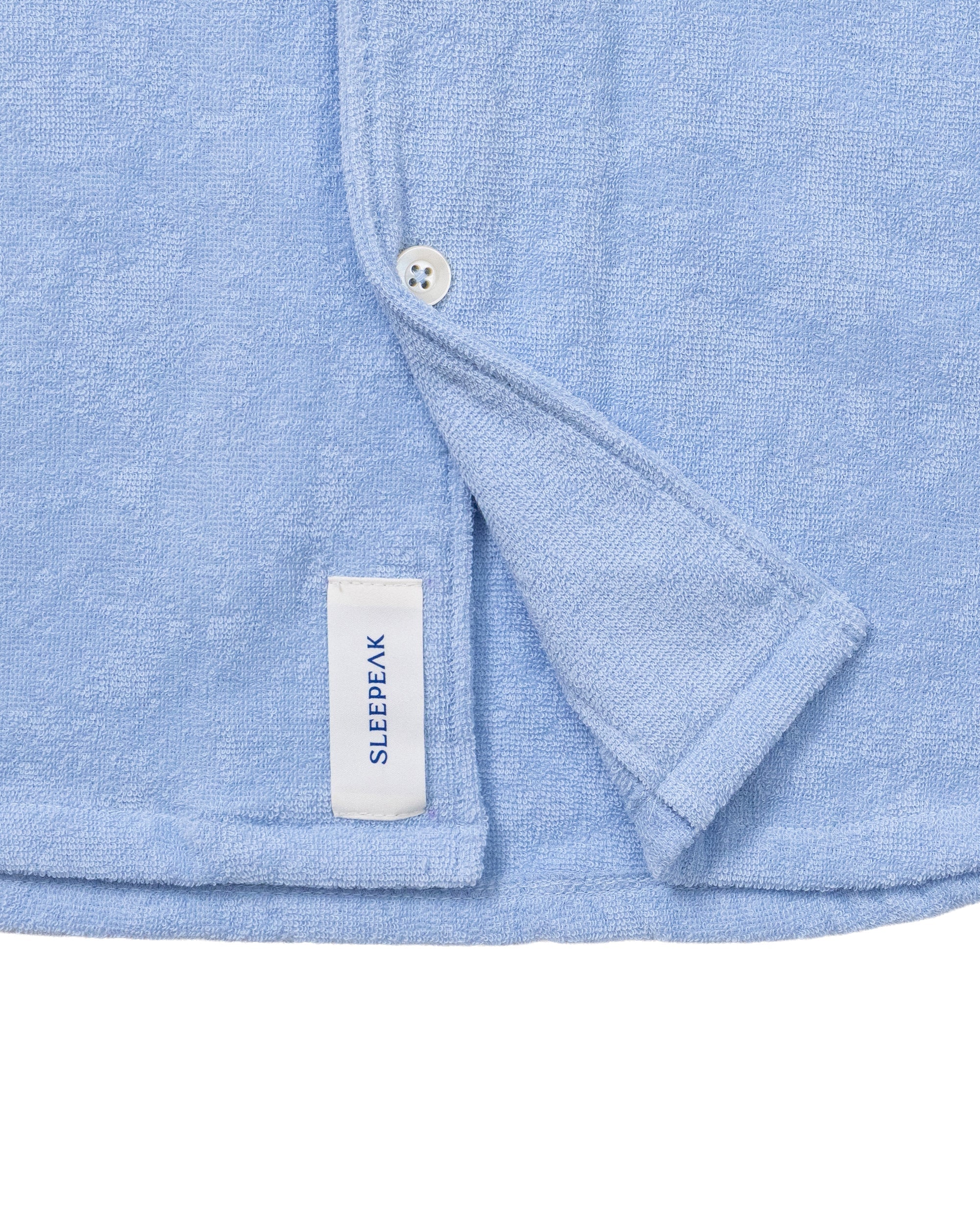 Imabari Towel Short-Sleeve Shirt Celeste Blue