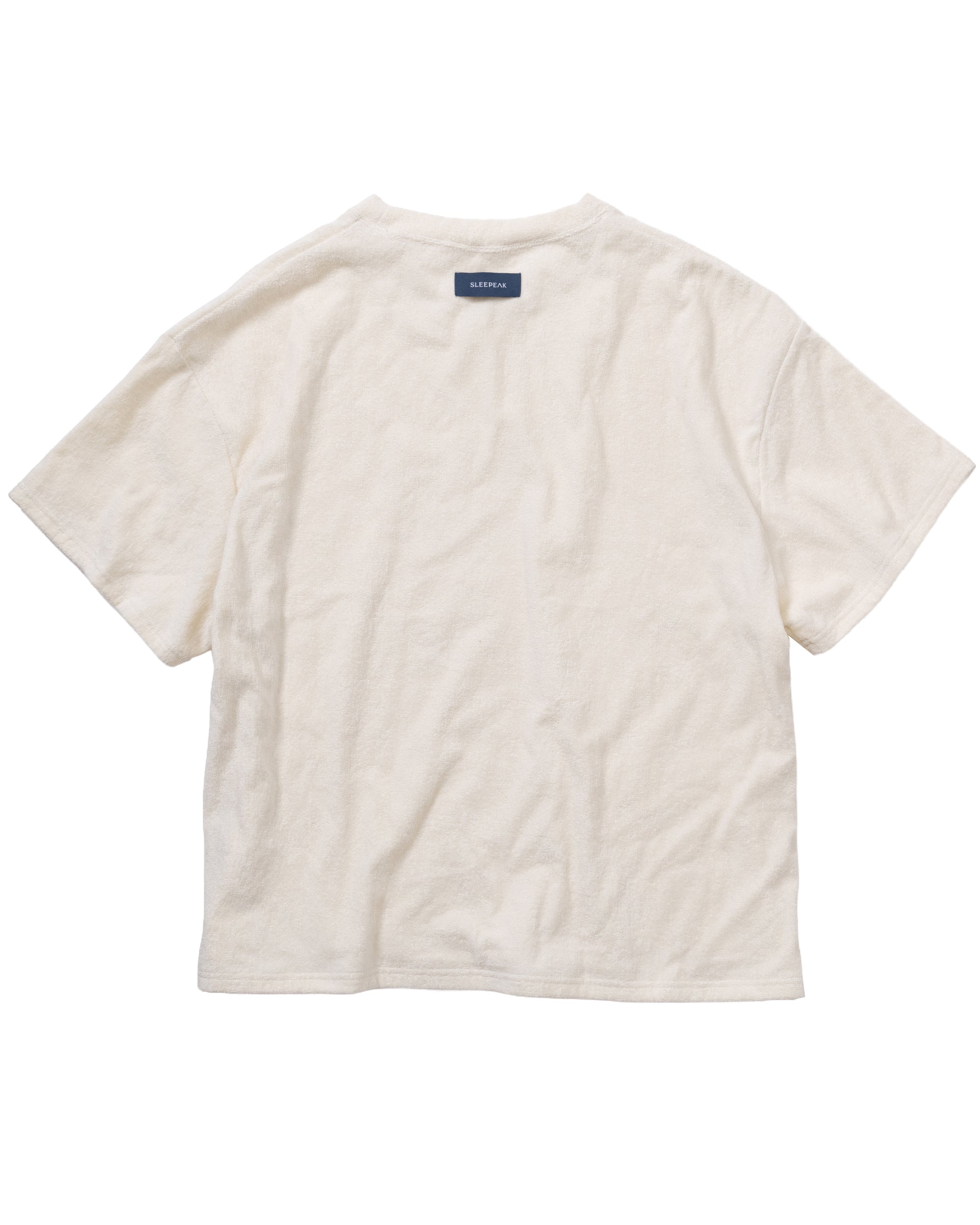 Imabari Towel Short-Sleeve Pullover Pearl White
