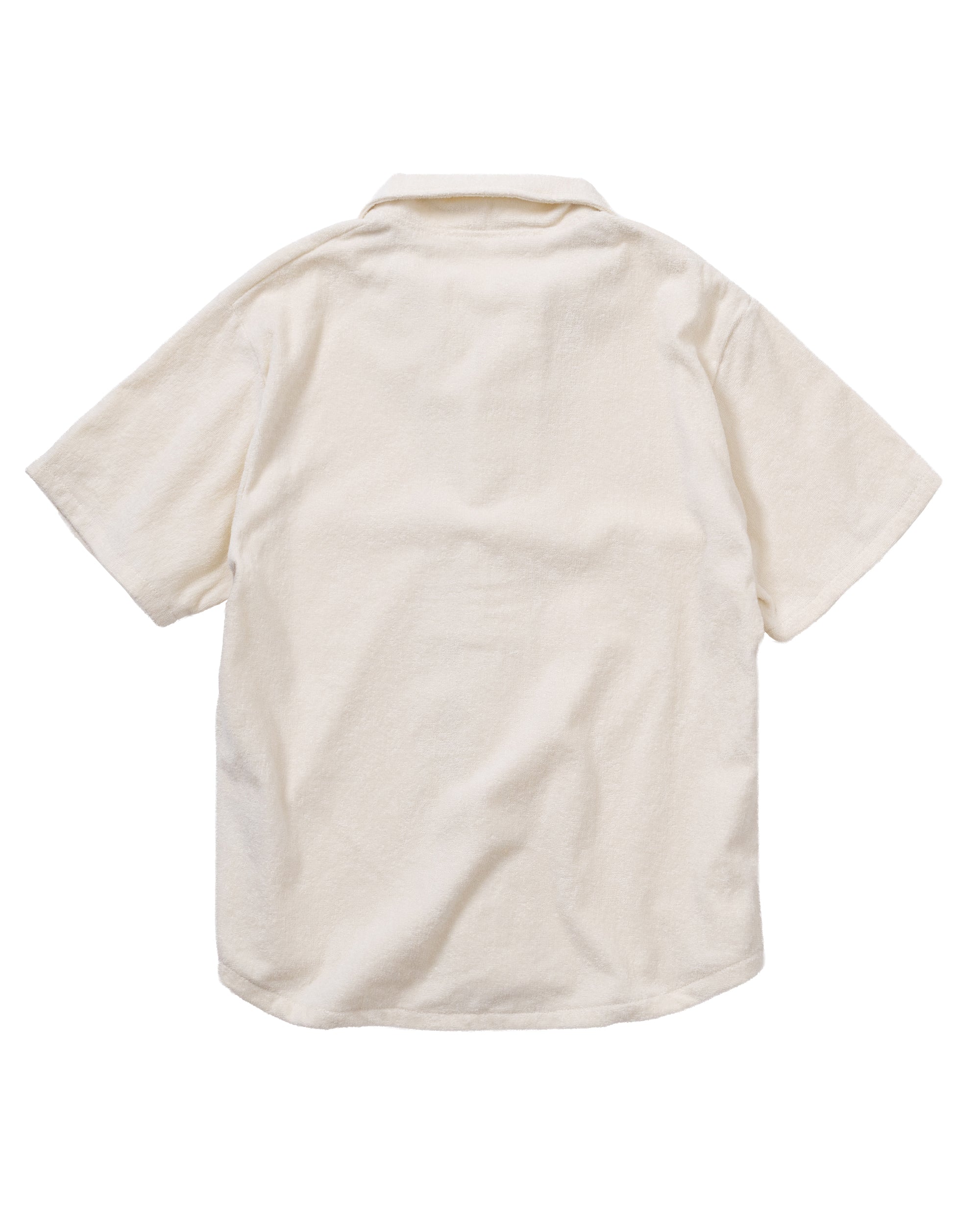 Imabari Towel Short-Sleeve Shirt Pearl White