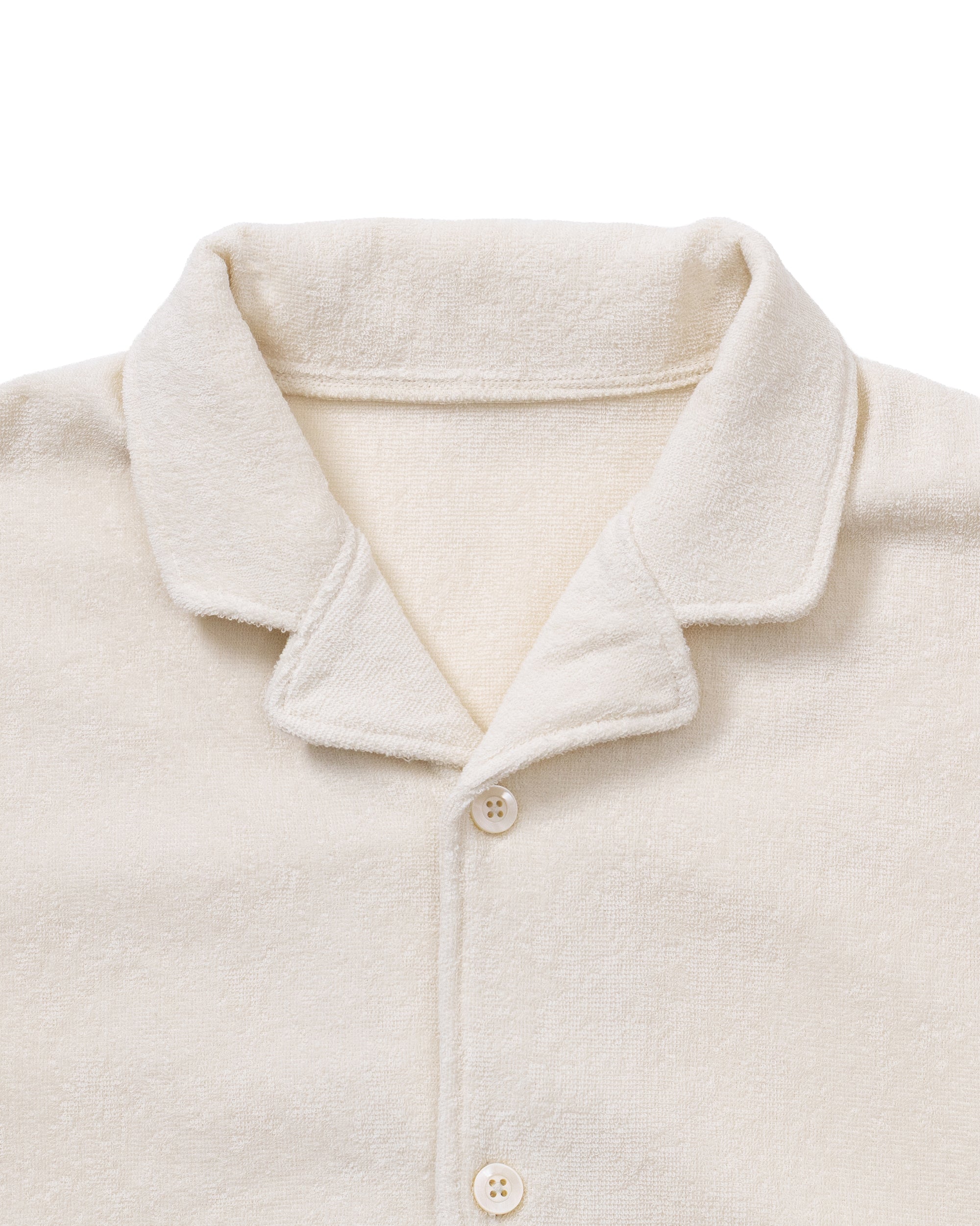 Imabari Towel Short-Sleeve Shirt Prussian Blue