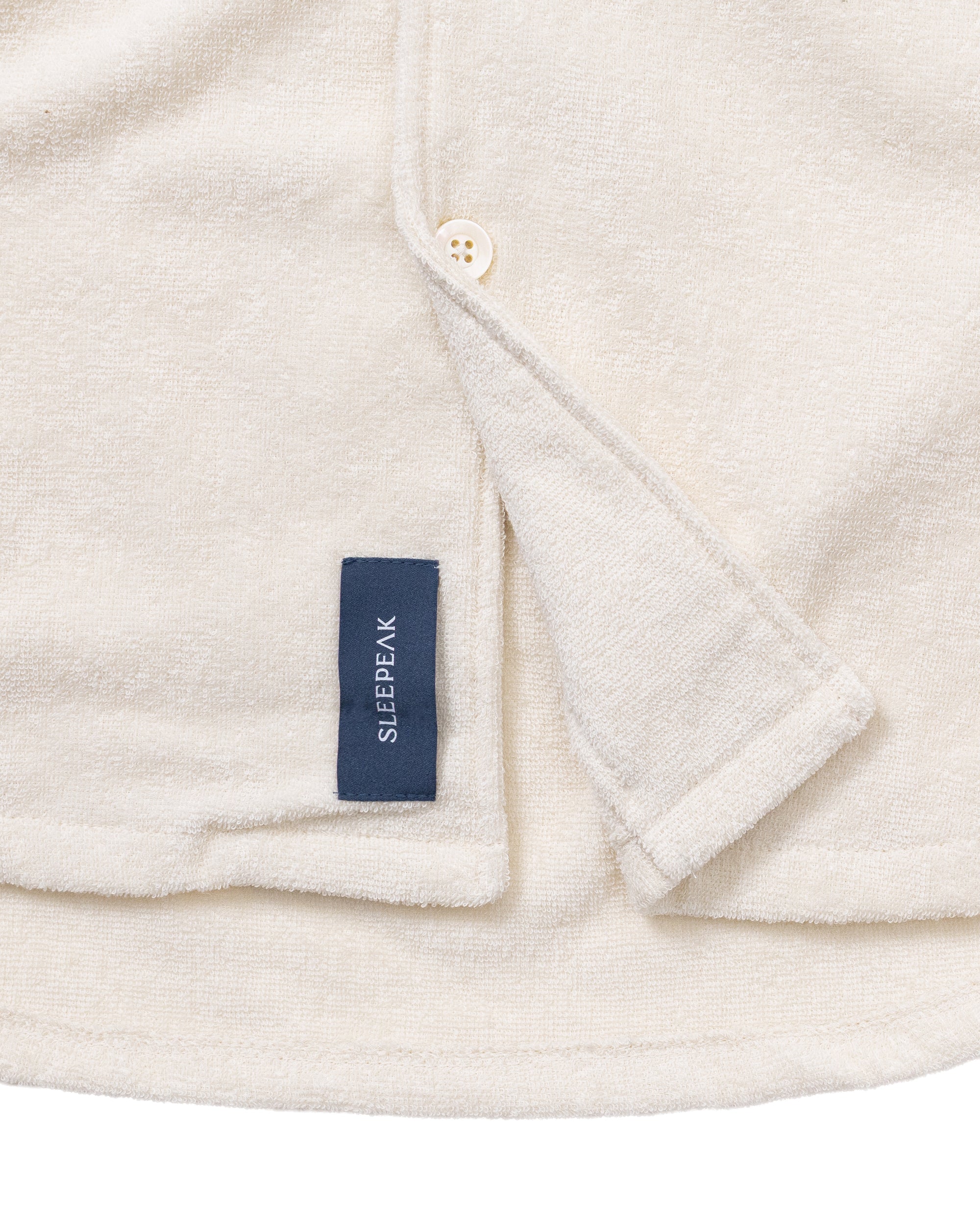 Imabari Towel Short-Sleeve Shirt Pearl White