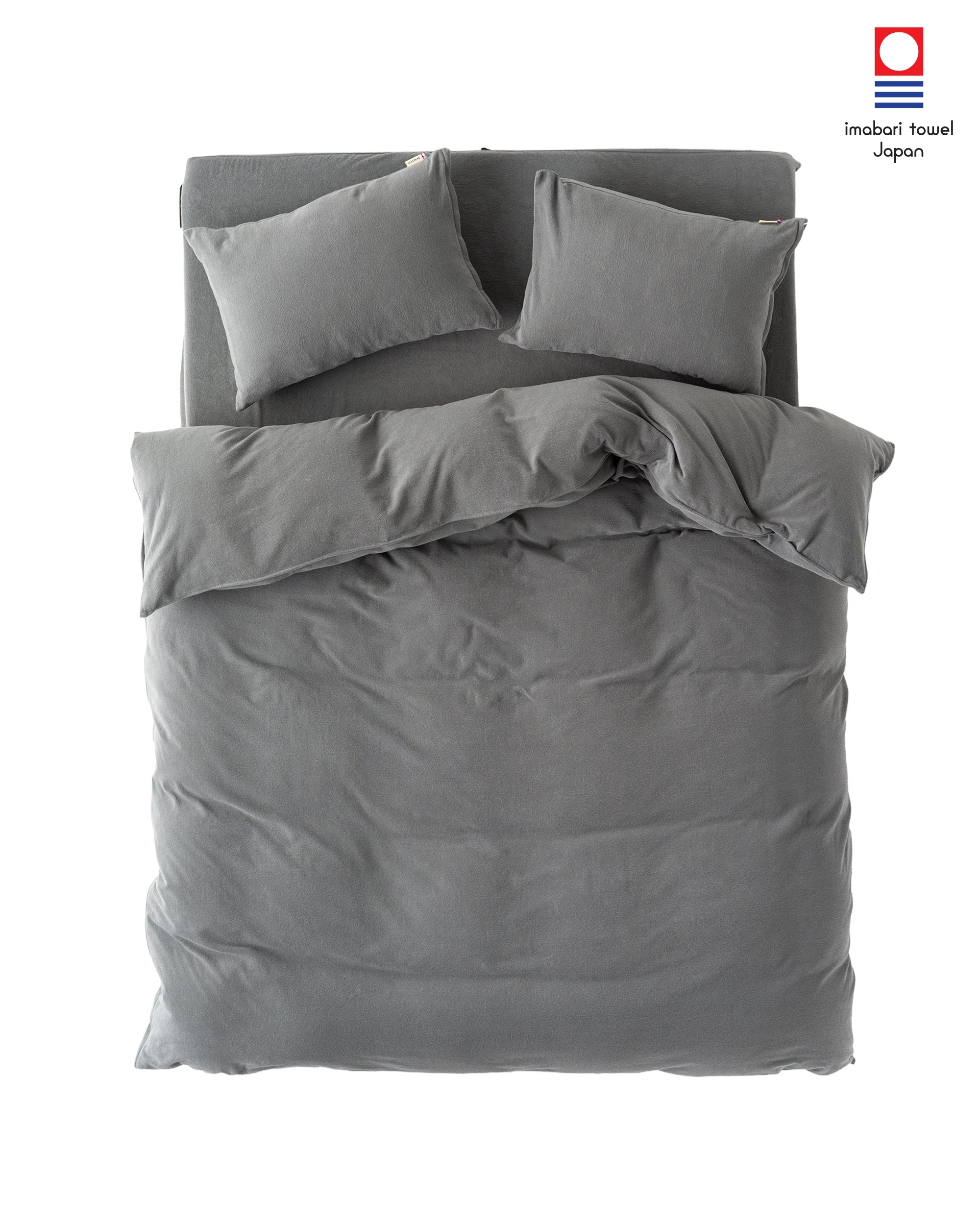 Imabari Towel Duvet Cover Ash Gray｜今治タオル布団カバー アッシュ