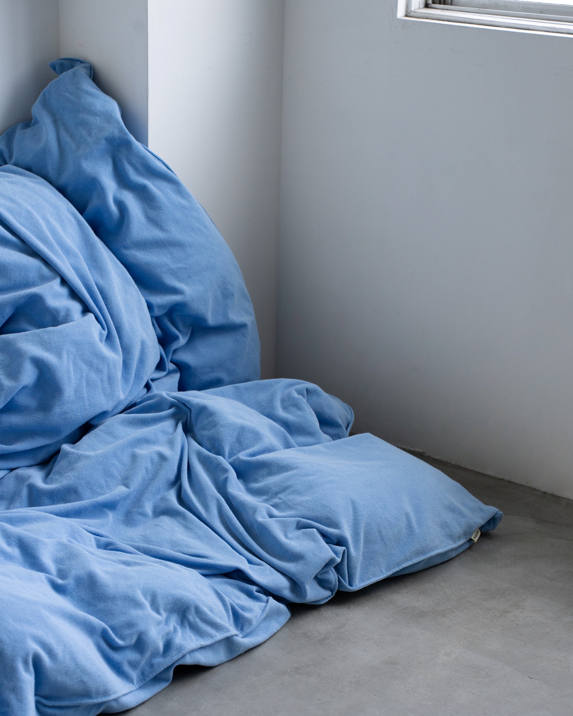 Imabari Towel Duvet Cover Aqua Blue