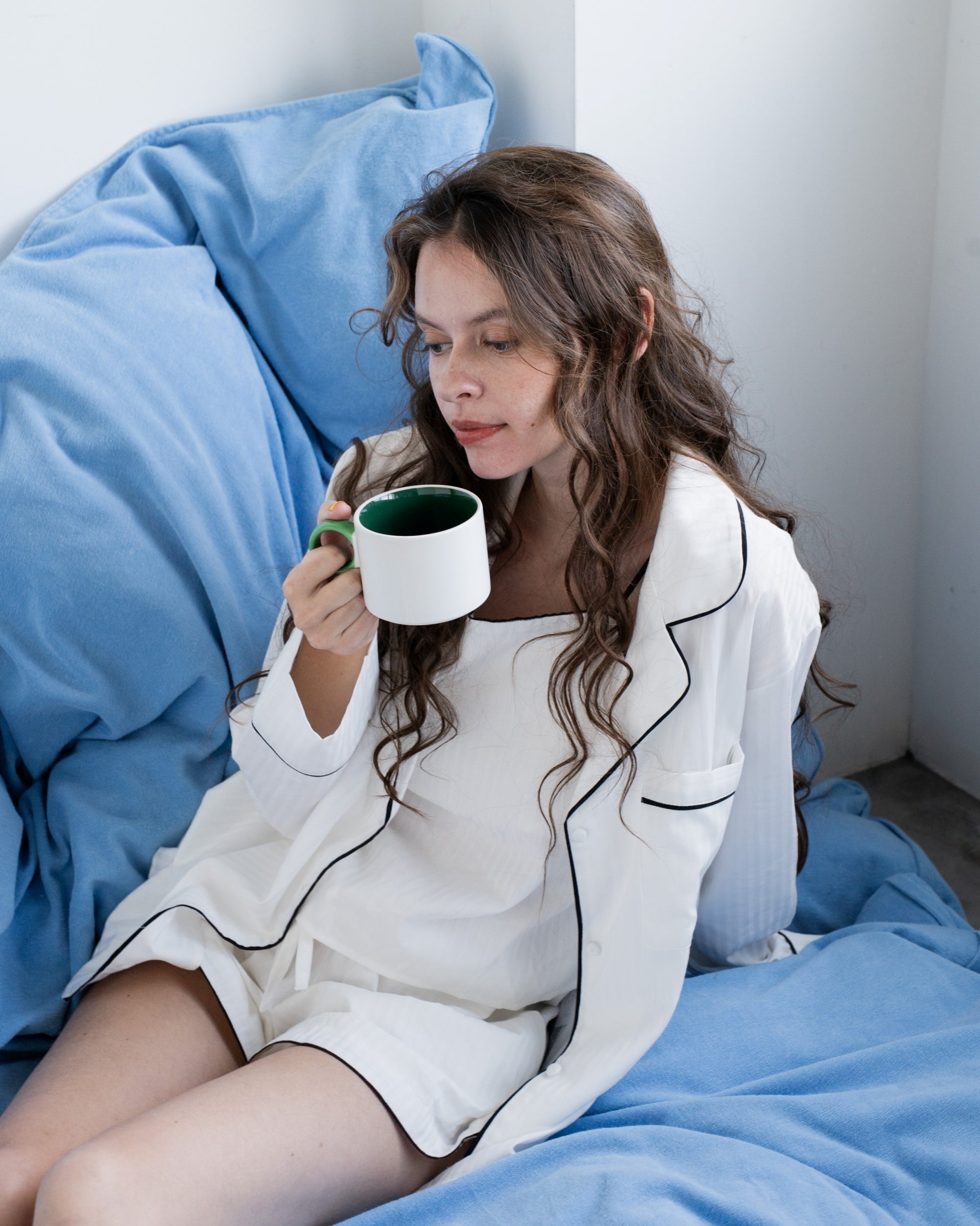 Imabari Towel Duvet Cover Aqua Blue