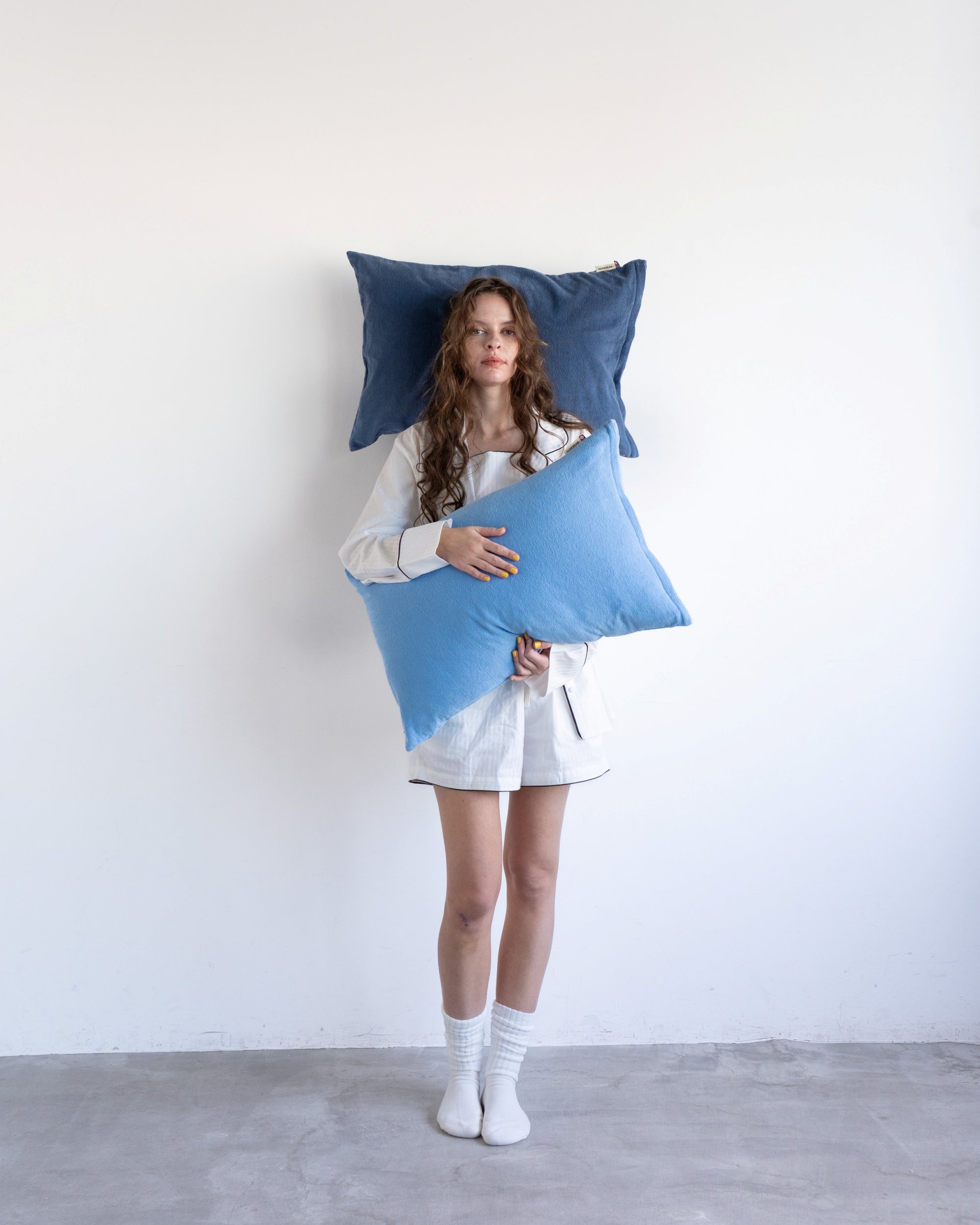 Imabari Towel Pillowcase Aqua Blue