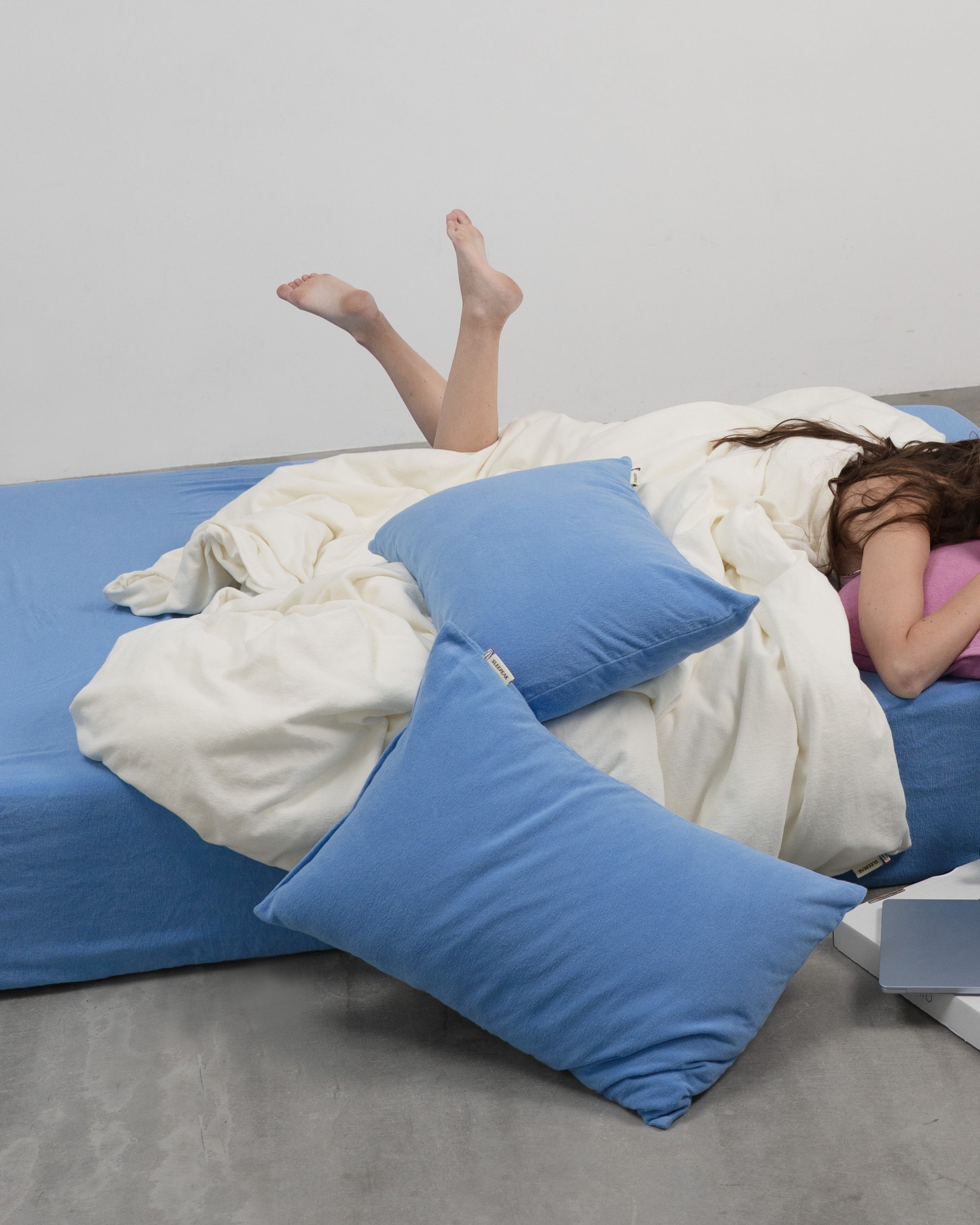 Imabari Towel Pillowcase Aqua Blue