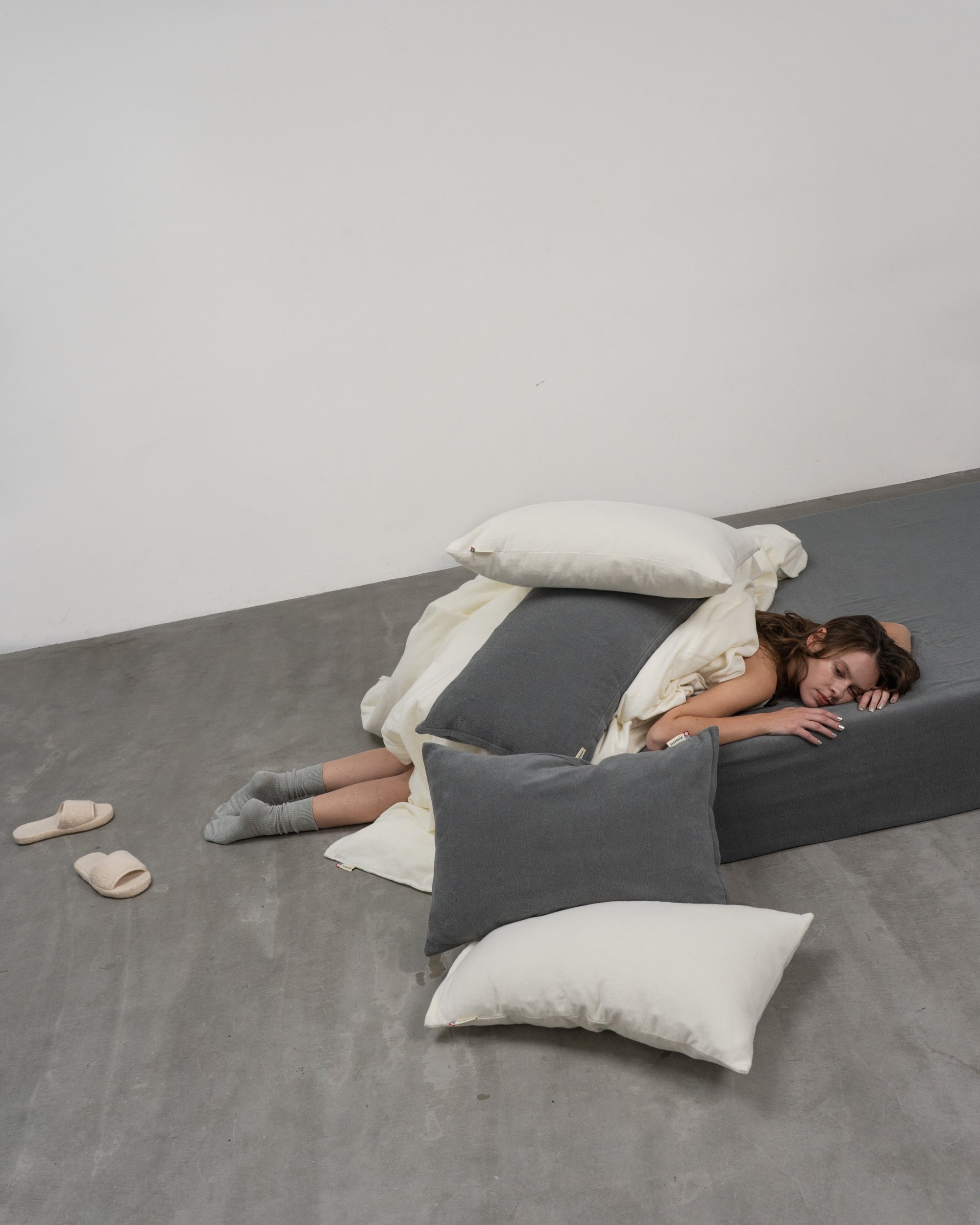 Imabari Towel Pillowcase Ash Gray