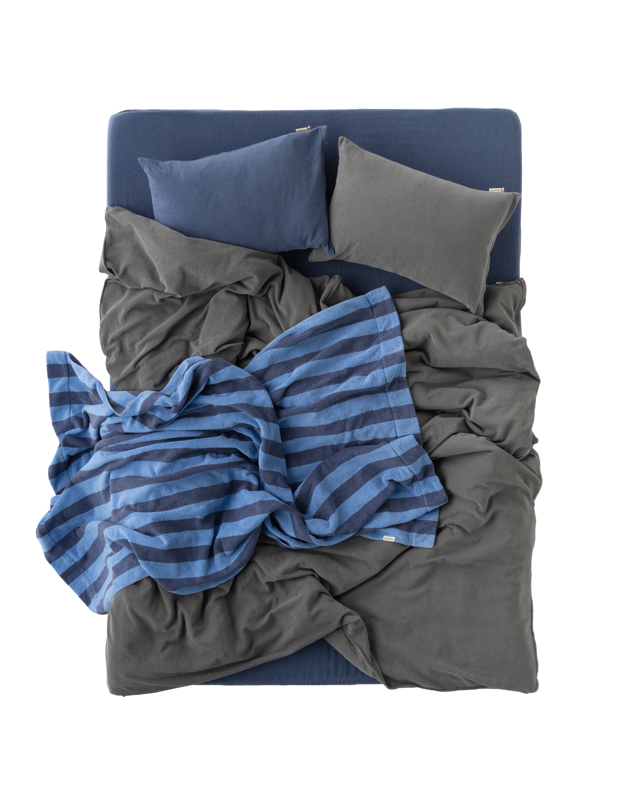 Imabari Towel Fitted Sheet Midnight Blue｜今治タオルフィットシーツ