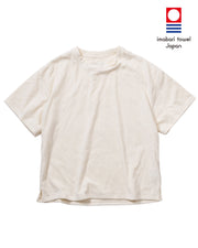 Imabari Towel Short-Sleeve Pullover Pearl White