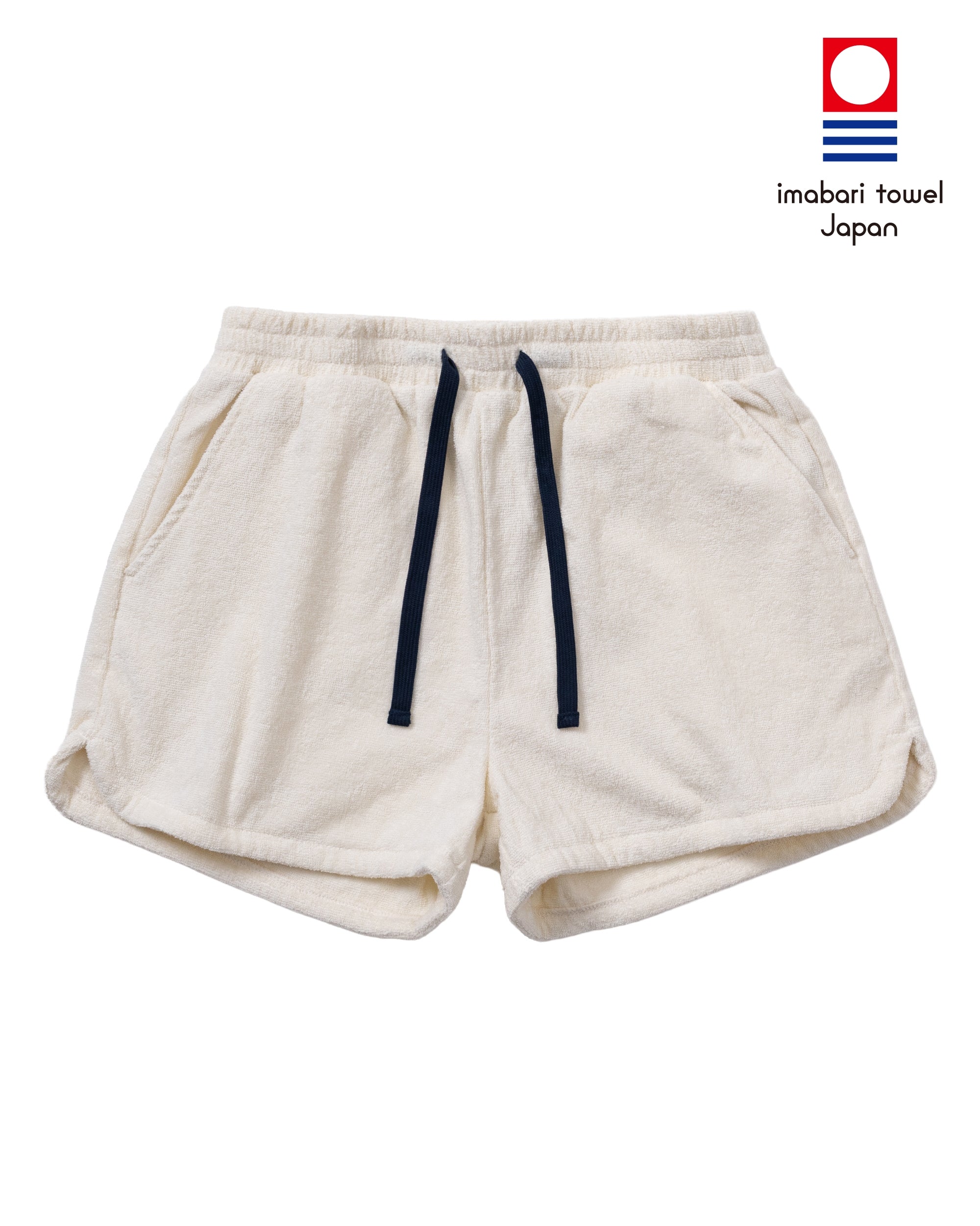 Imabari Towel Short Shorts Pearl White