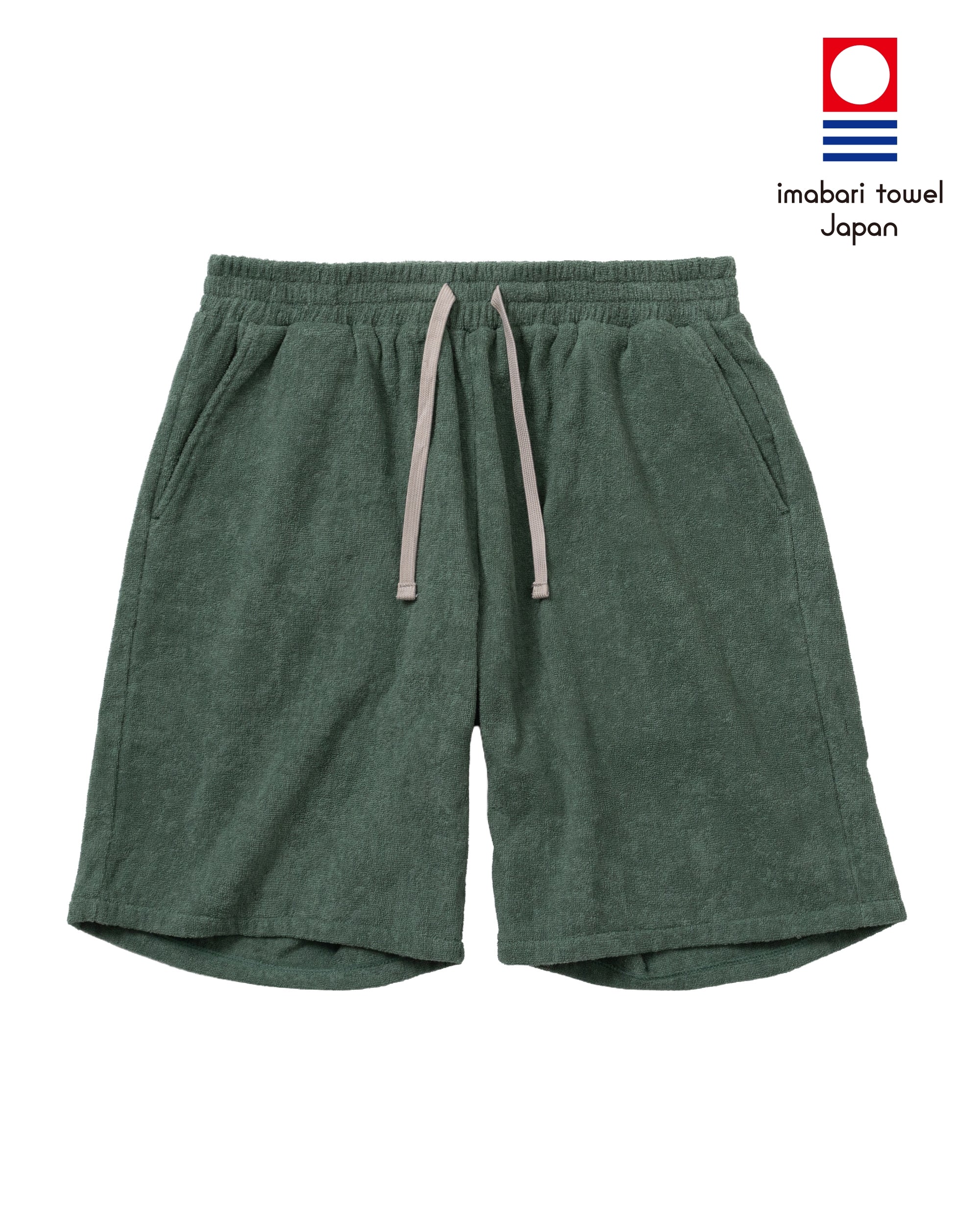 Imabari Towel Shorts Ivy Green