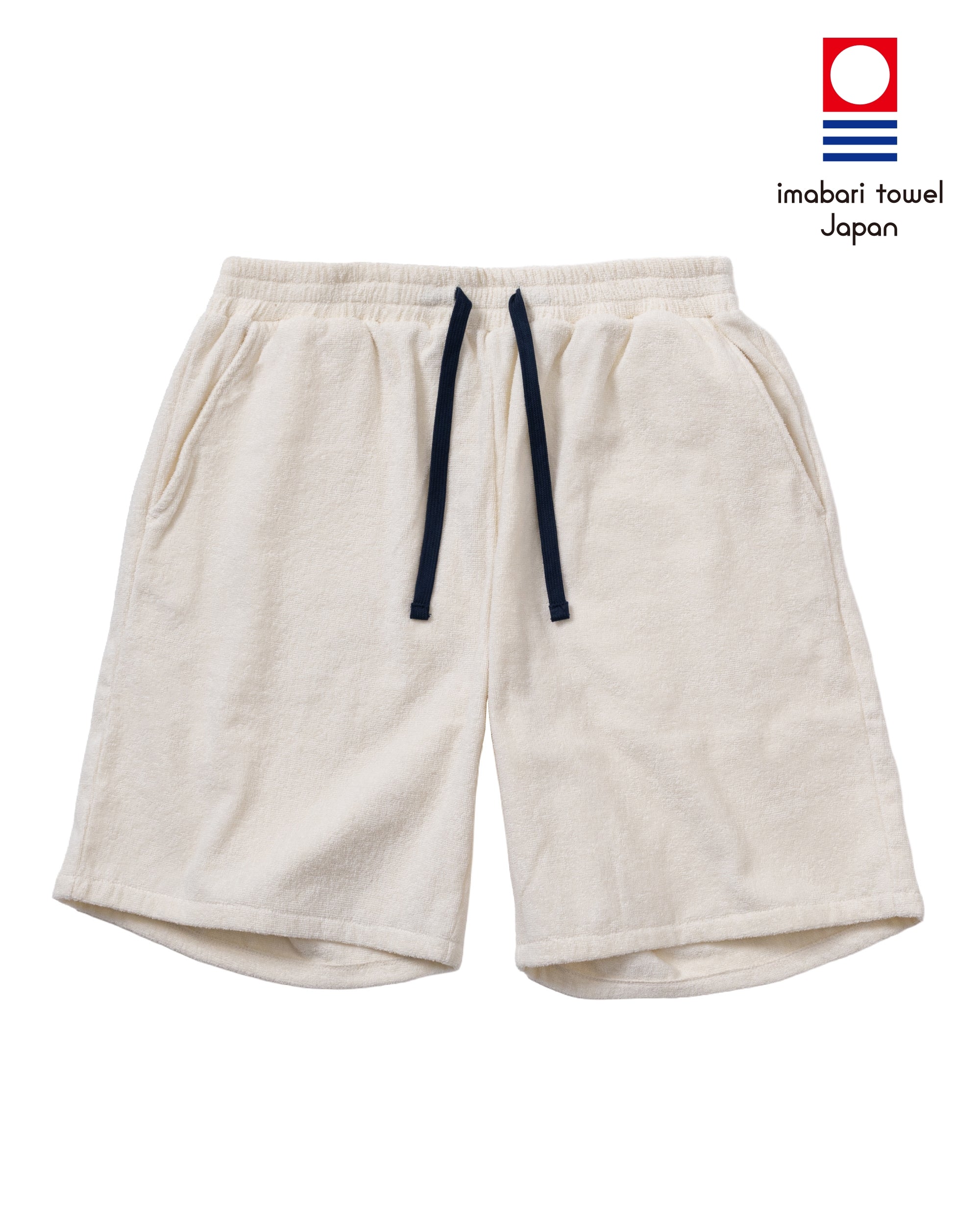 Imabari Towel Shorts Pearl White