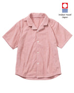 Imabari Towel Short-Sleeve Shirt Flamingo Pink