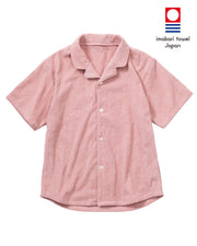 Imabari Towel Short-Sleeve Shirt Flamingo Pink