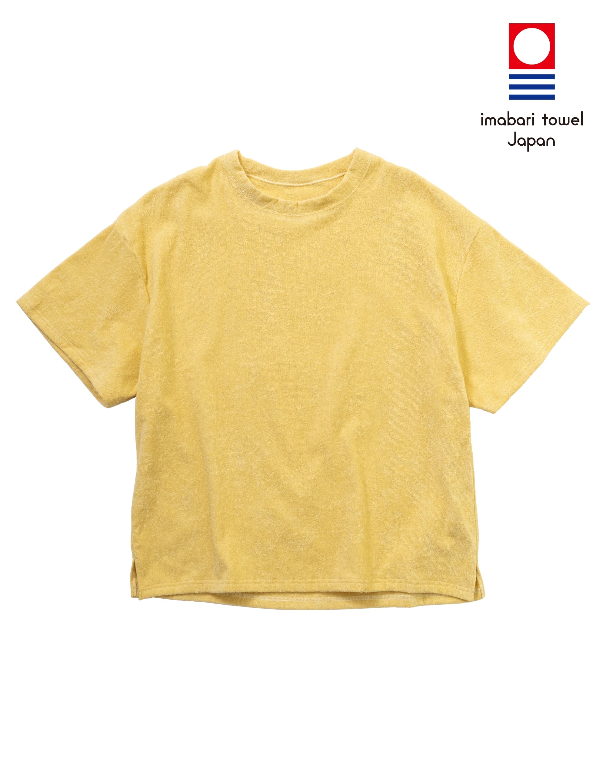 Imabari Towel Short-Sleeve Pullover Honey Yellow