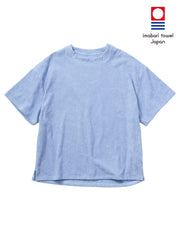 Imabari Towel Short-Sleeve Pullover Celeste Blue