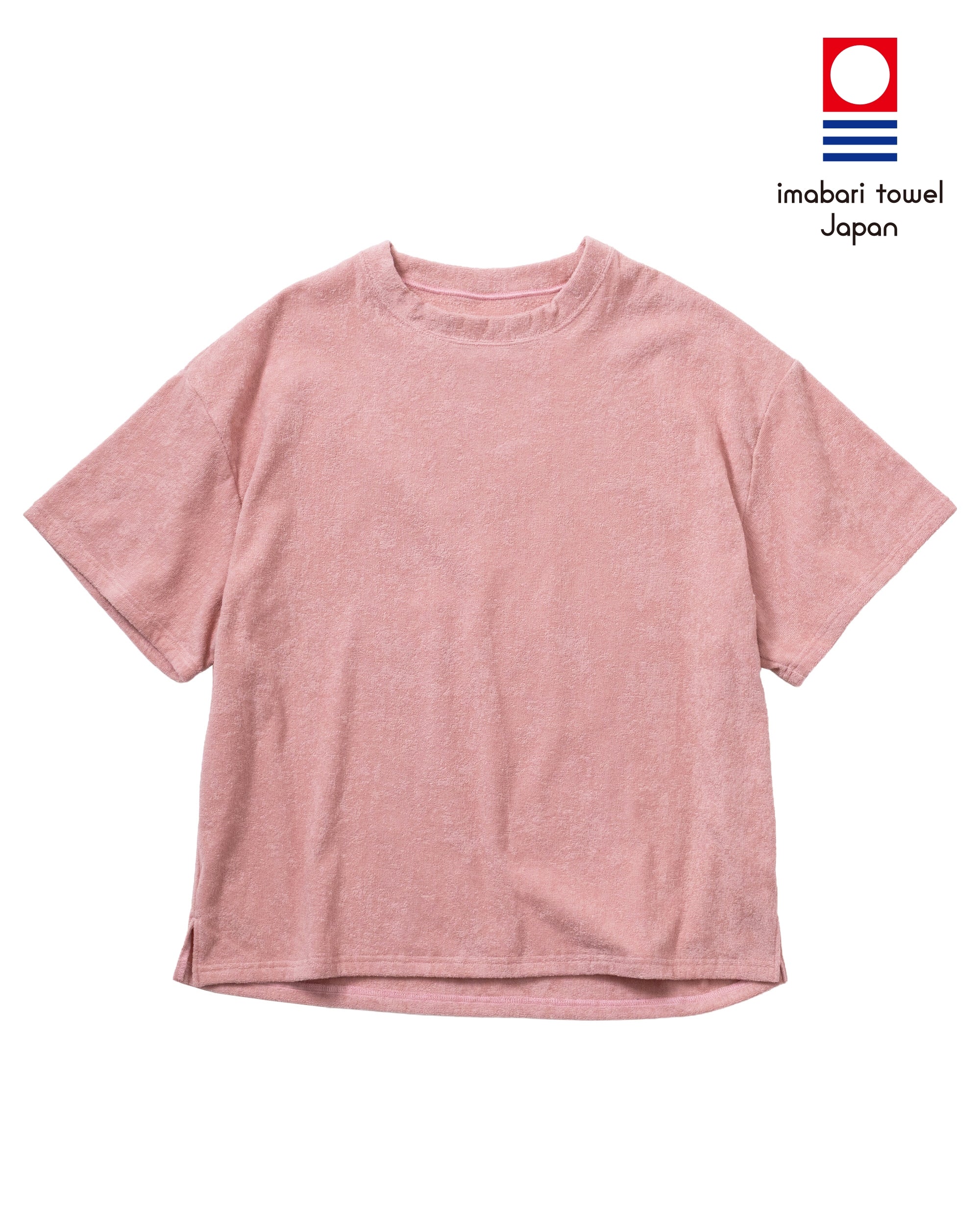 Imabari Towel Short-Sleeve Pullover Flamingo Pink