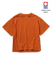 Imabari Towel Short-Sleeve Pullover Sedona Orange