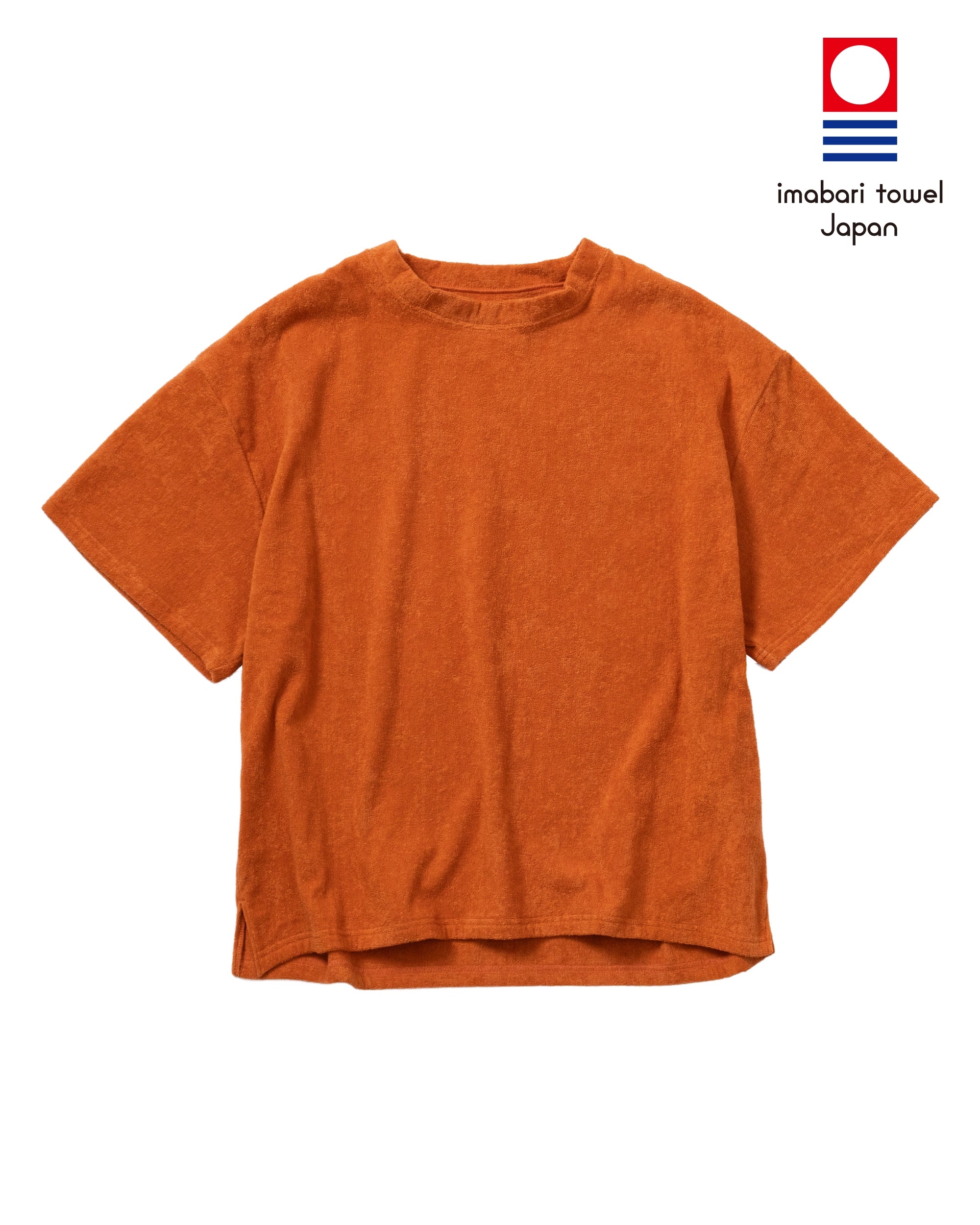 Imabari Towel Short-Sleeve Pullover Sedona Orange