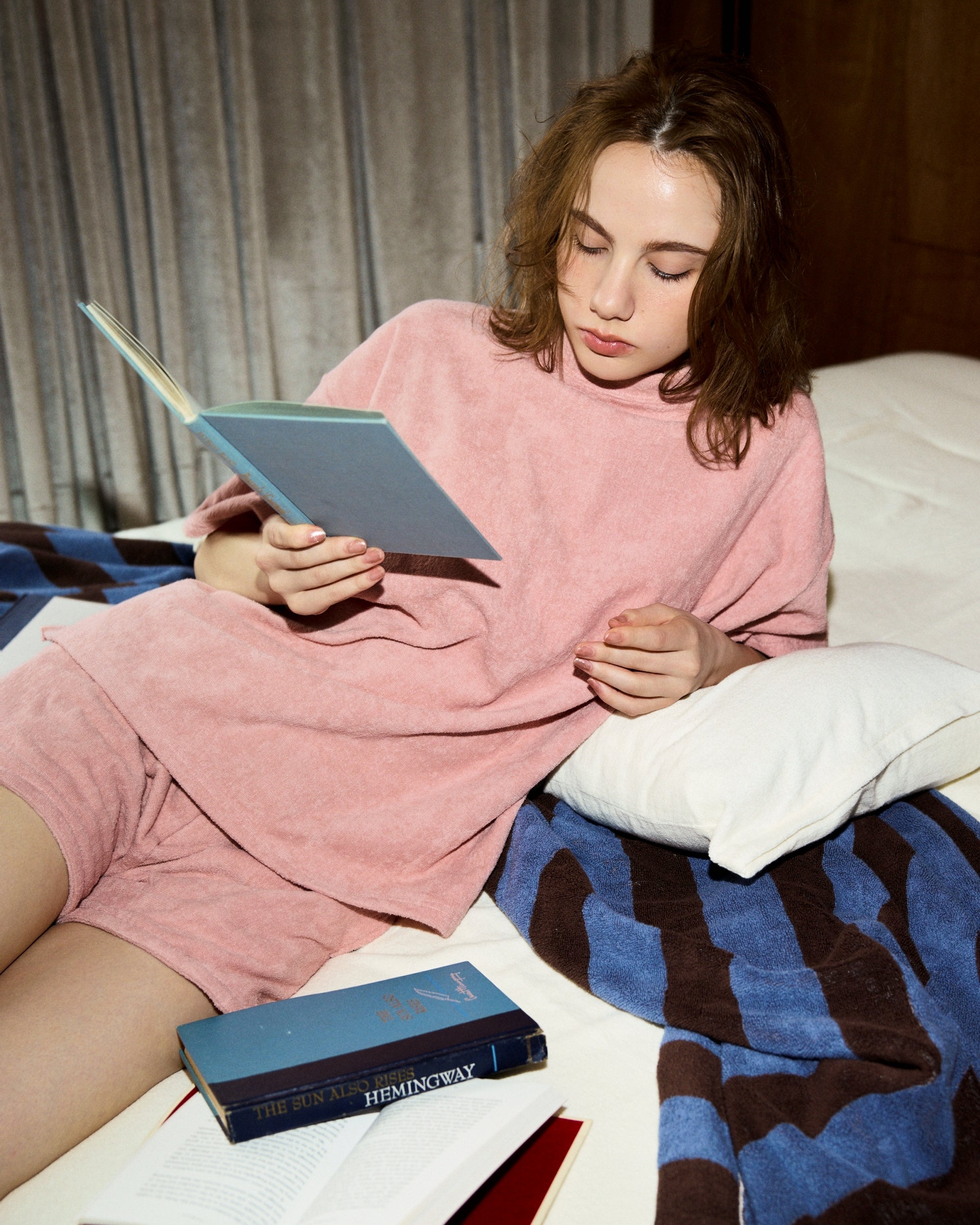 Imabari Towel Short-Sleeve Pullover Flamingo Pink