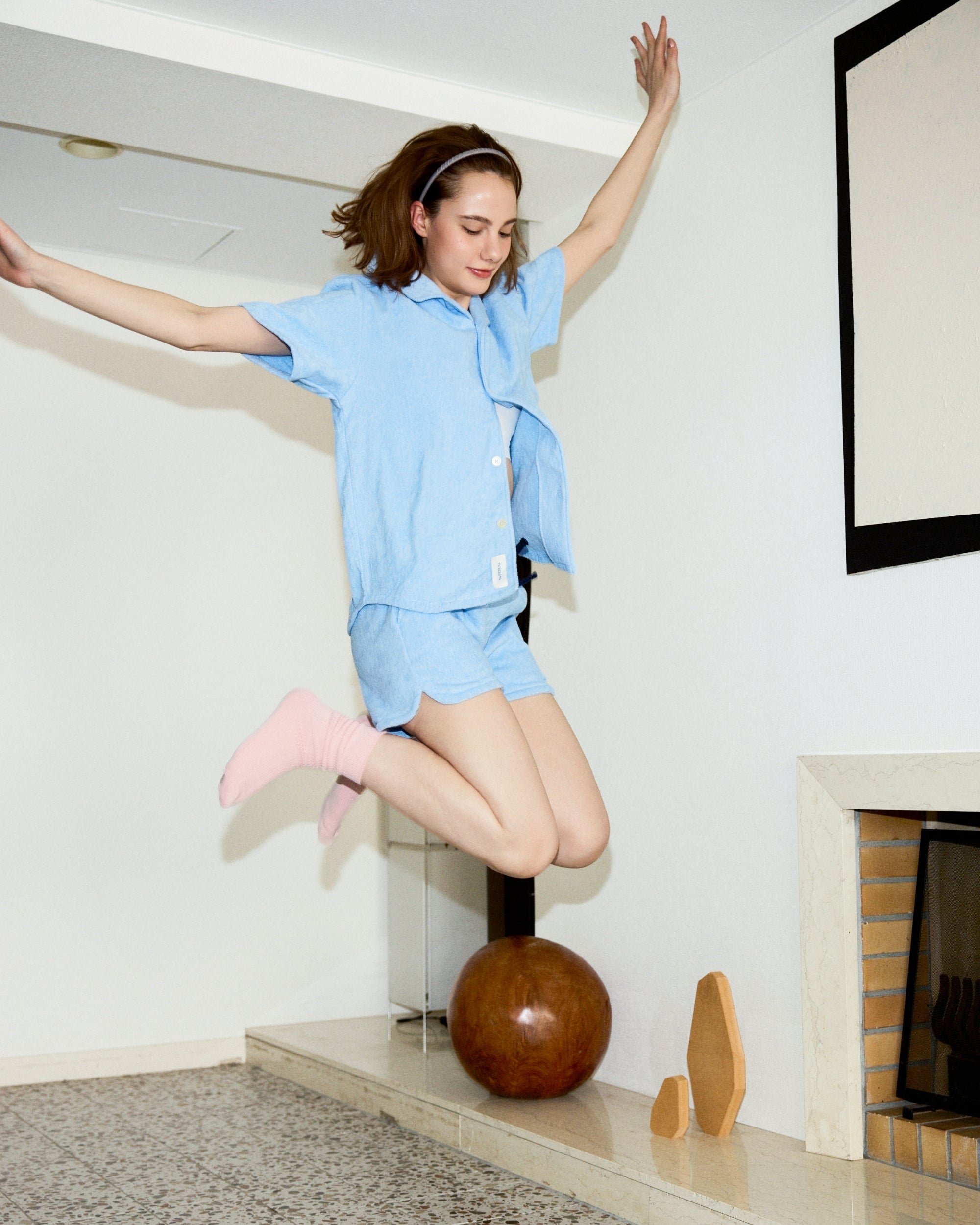 Imabari Towel Short Shorts Celeste Blue | 今治タオルショート