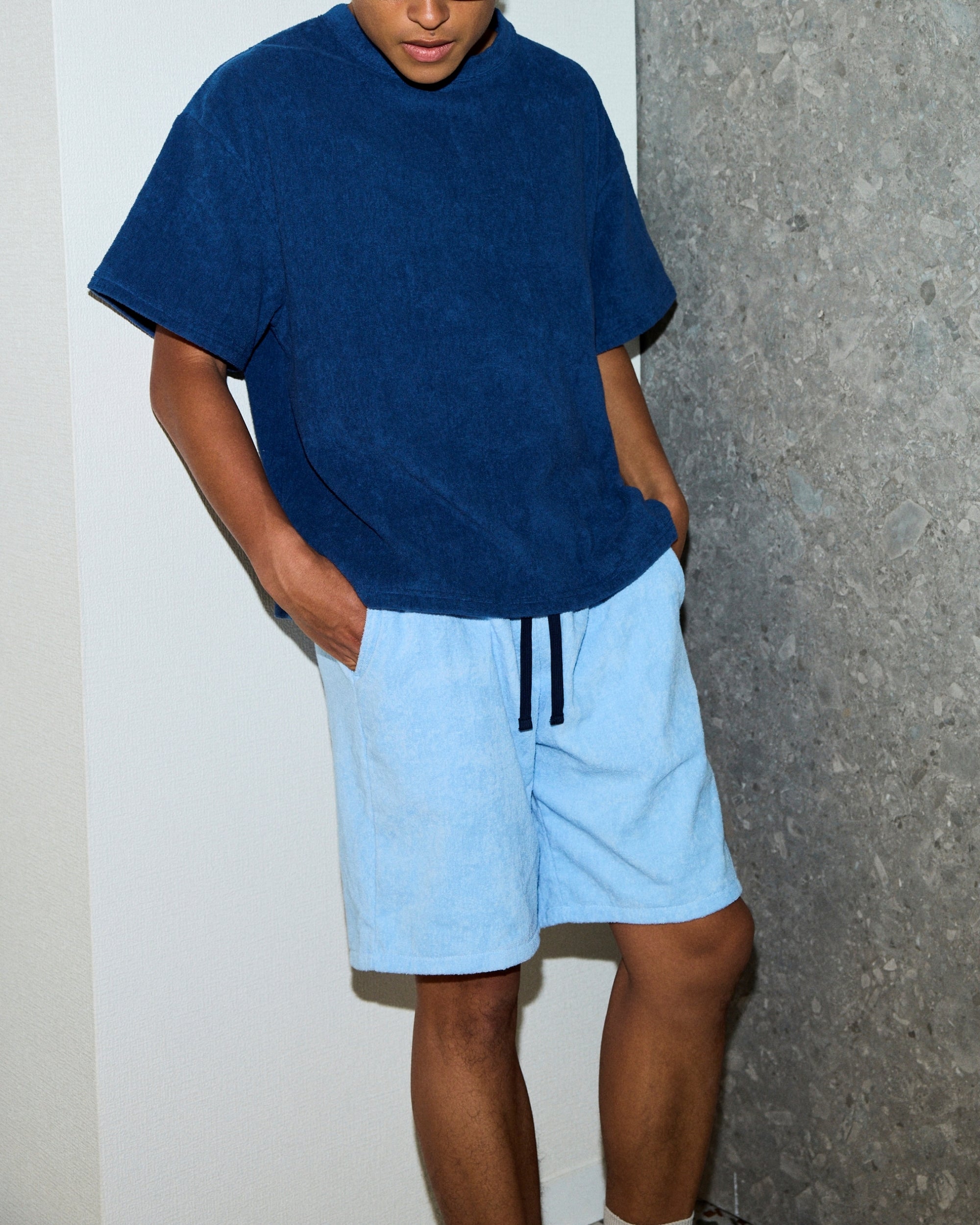 Imabari Towel Shorts Celeste Blue