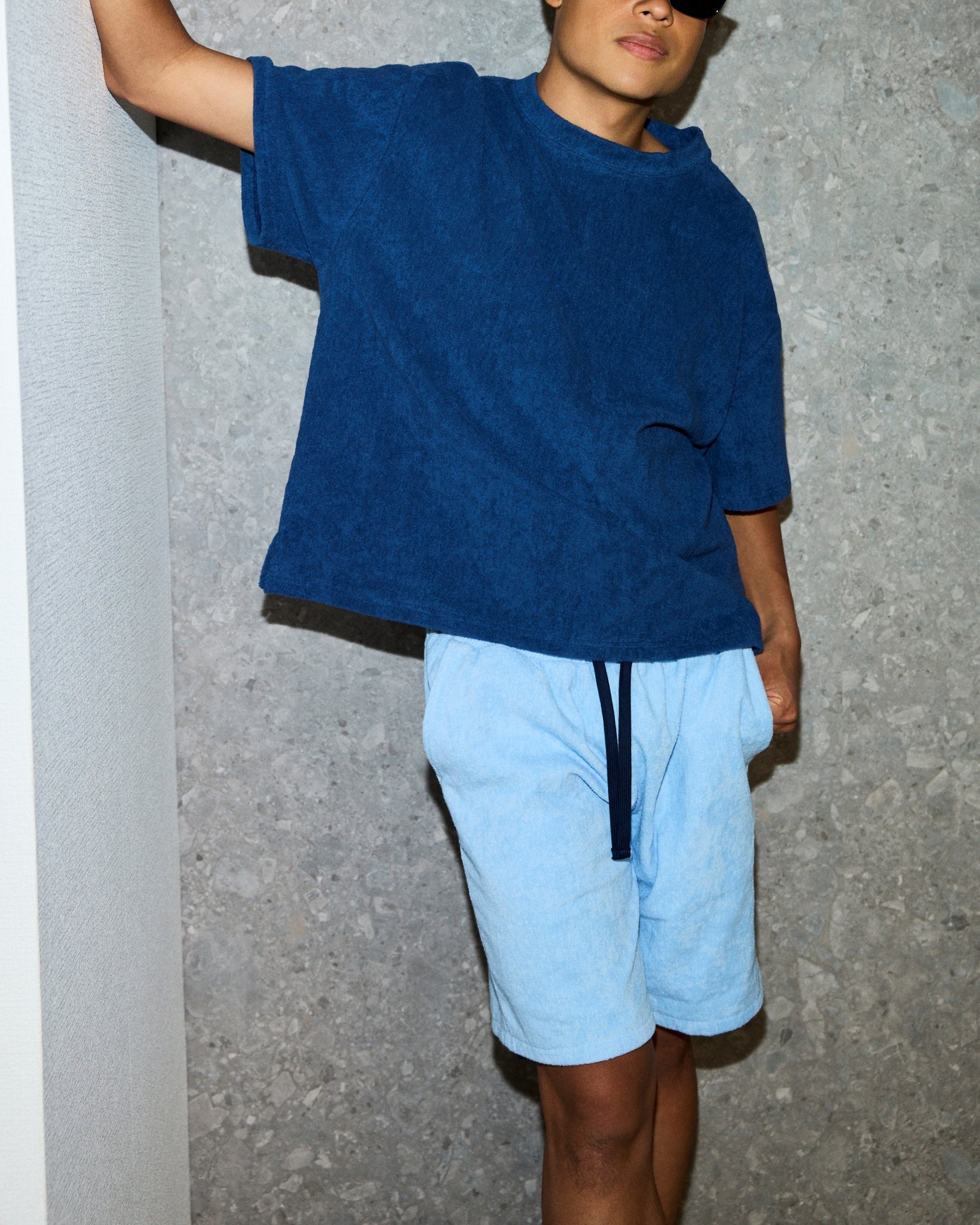 Imabari Towel Shorts Celeste Blue