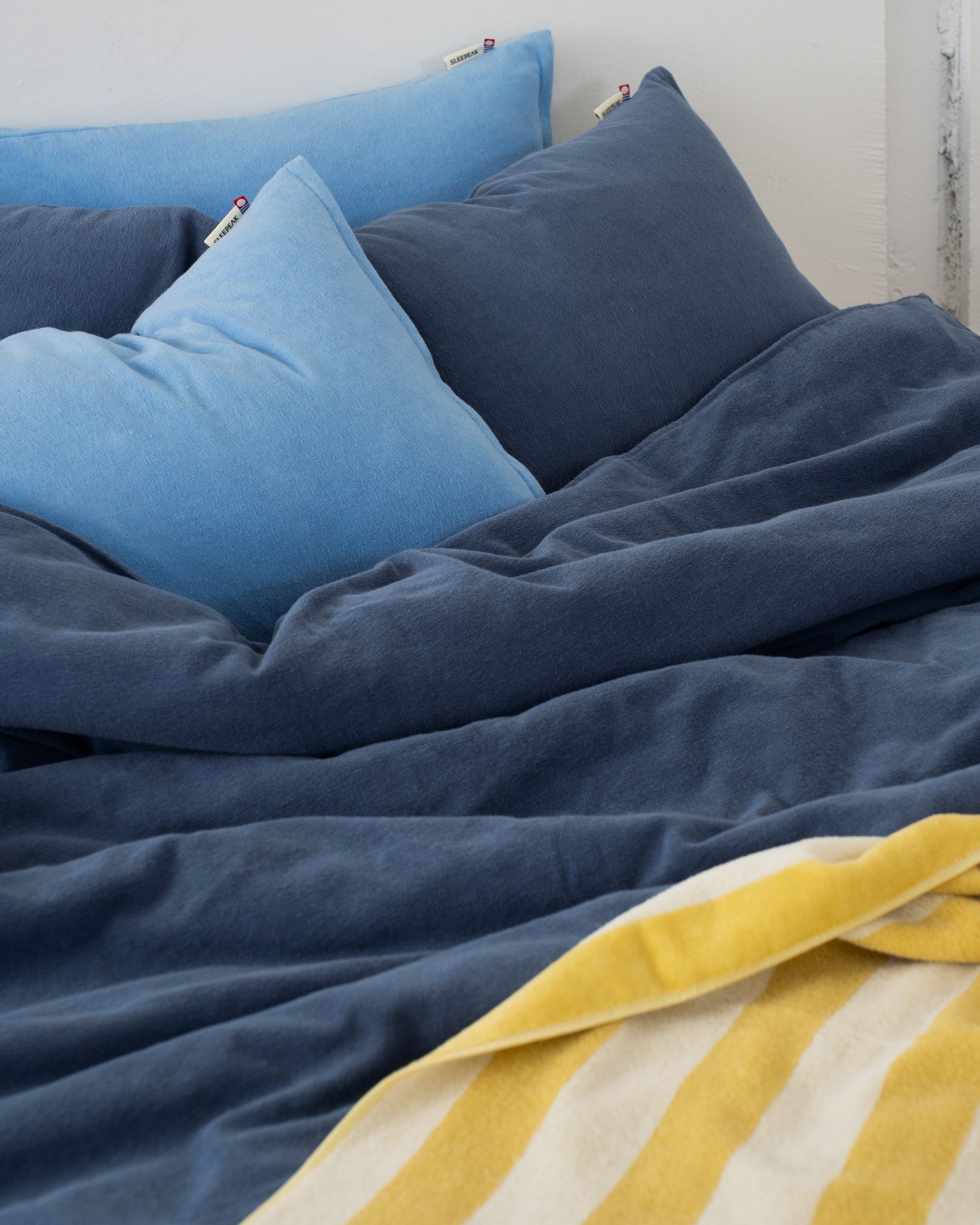 Imabari Towel Pillowcase Aqua Blue｜今治タオル枕カバー アクア