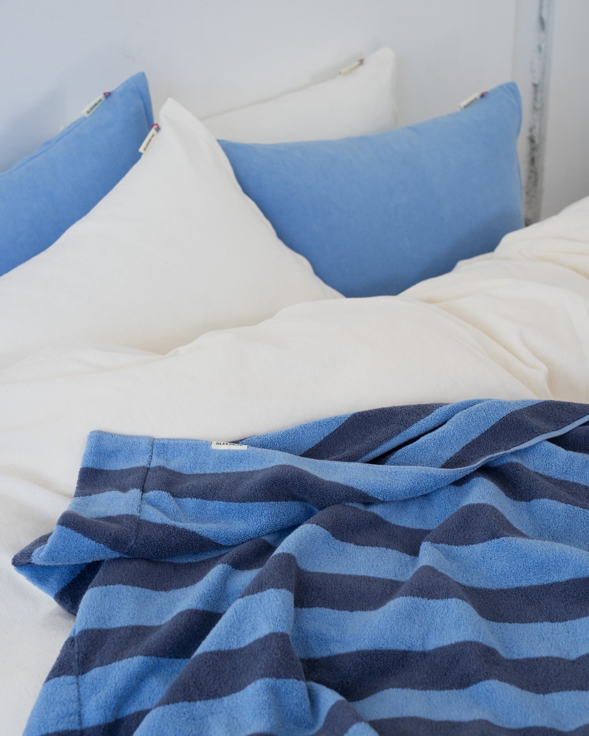 Imabari Towel Pillowcase Aqua Blue｜今治タオル枕カバー アクア