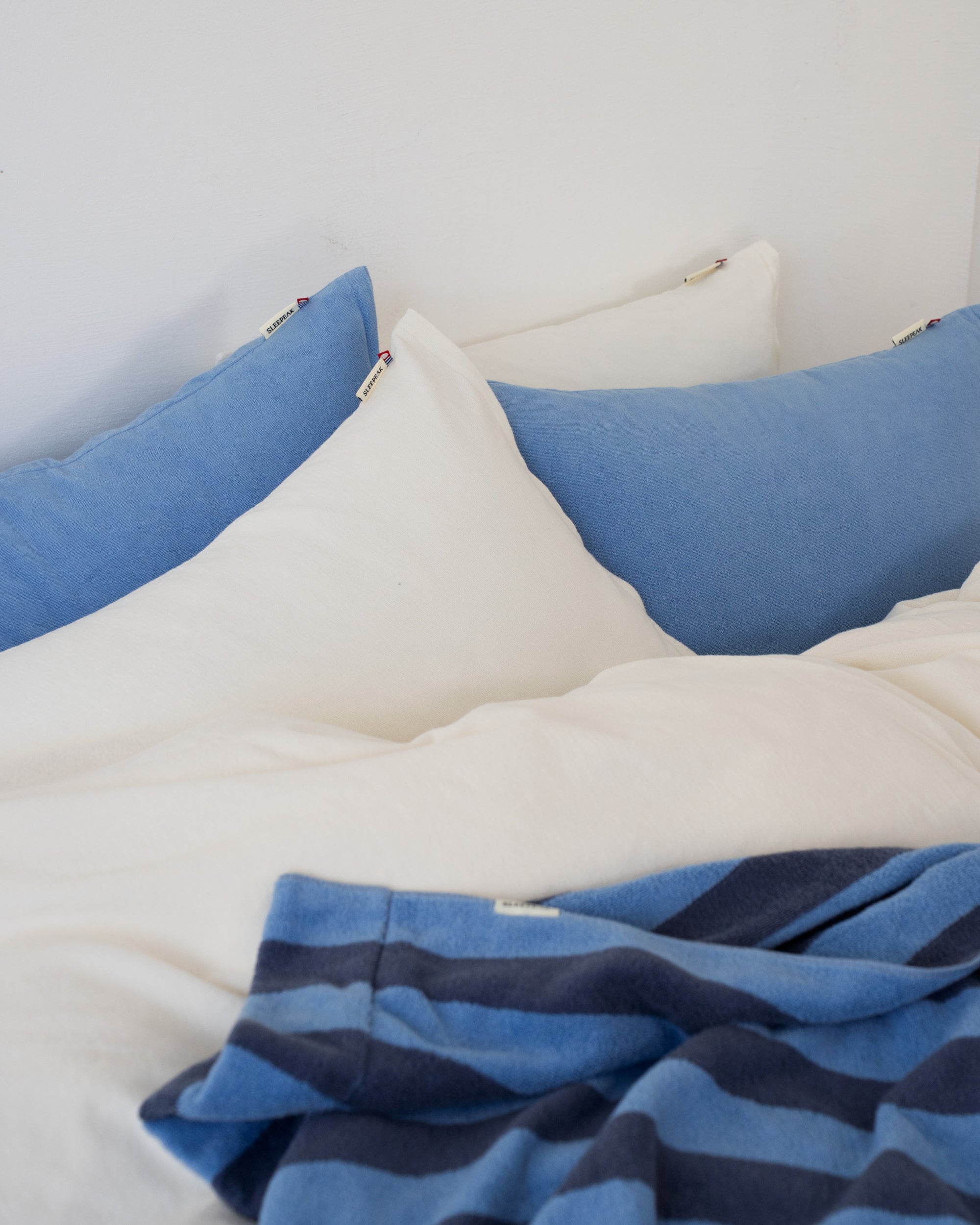 Imabari Towel Pillowcase Aqua Blue