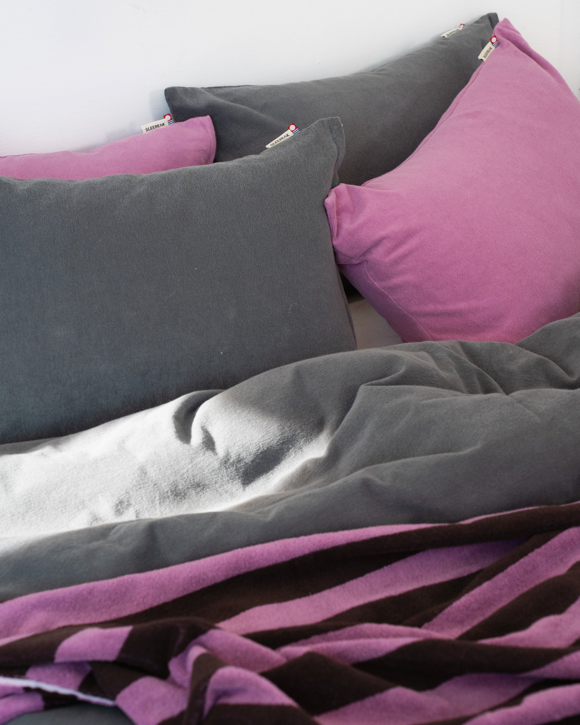 Imabari Towel Pillowcase Ash Gray